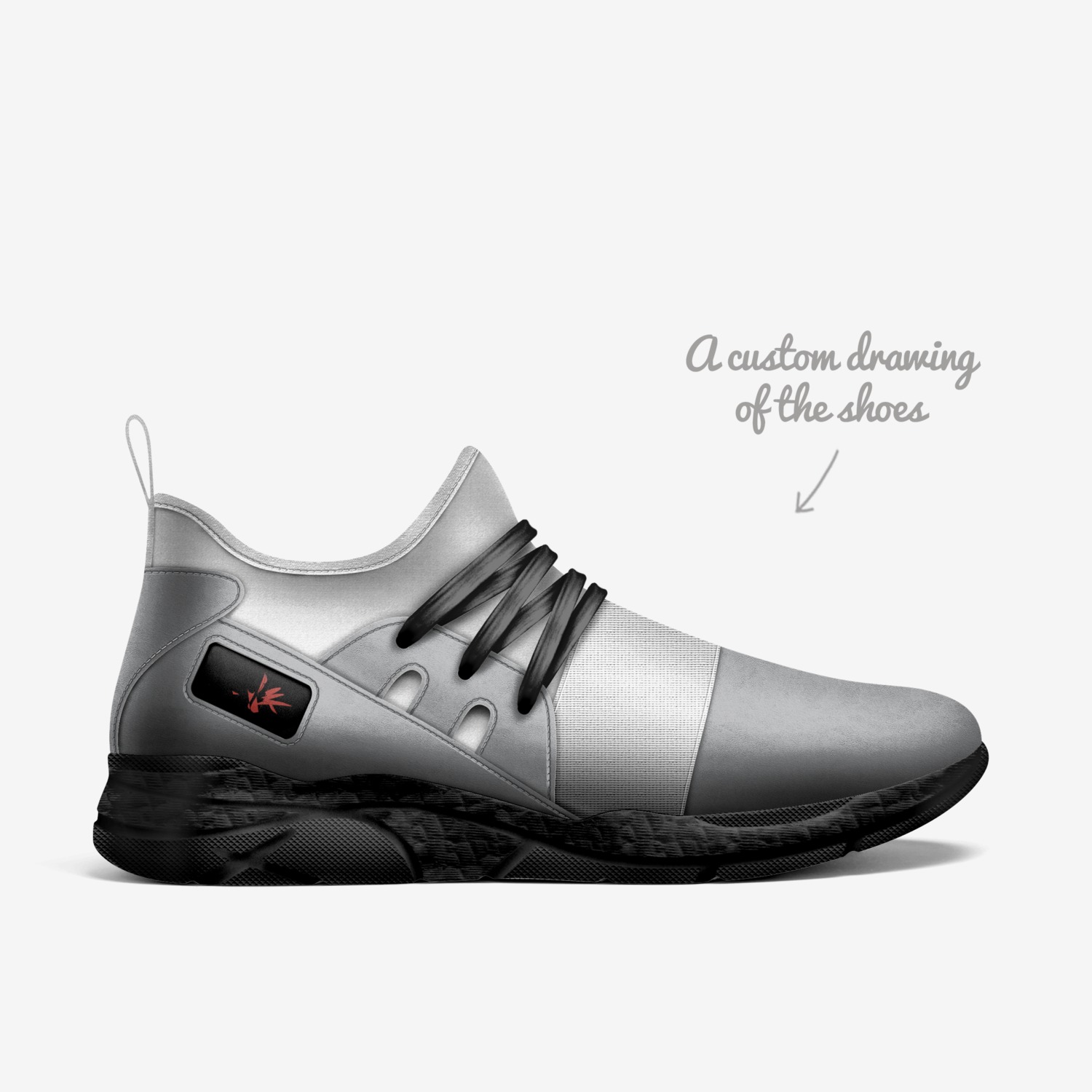 DOPEBOY FRESH custom made in Italy shoes by Richard Dwayne Brown | Sketch view