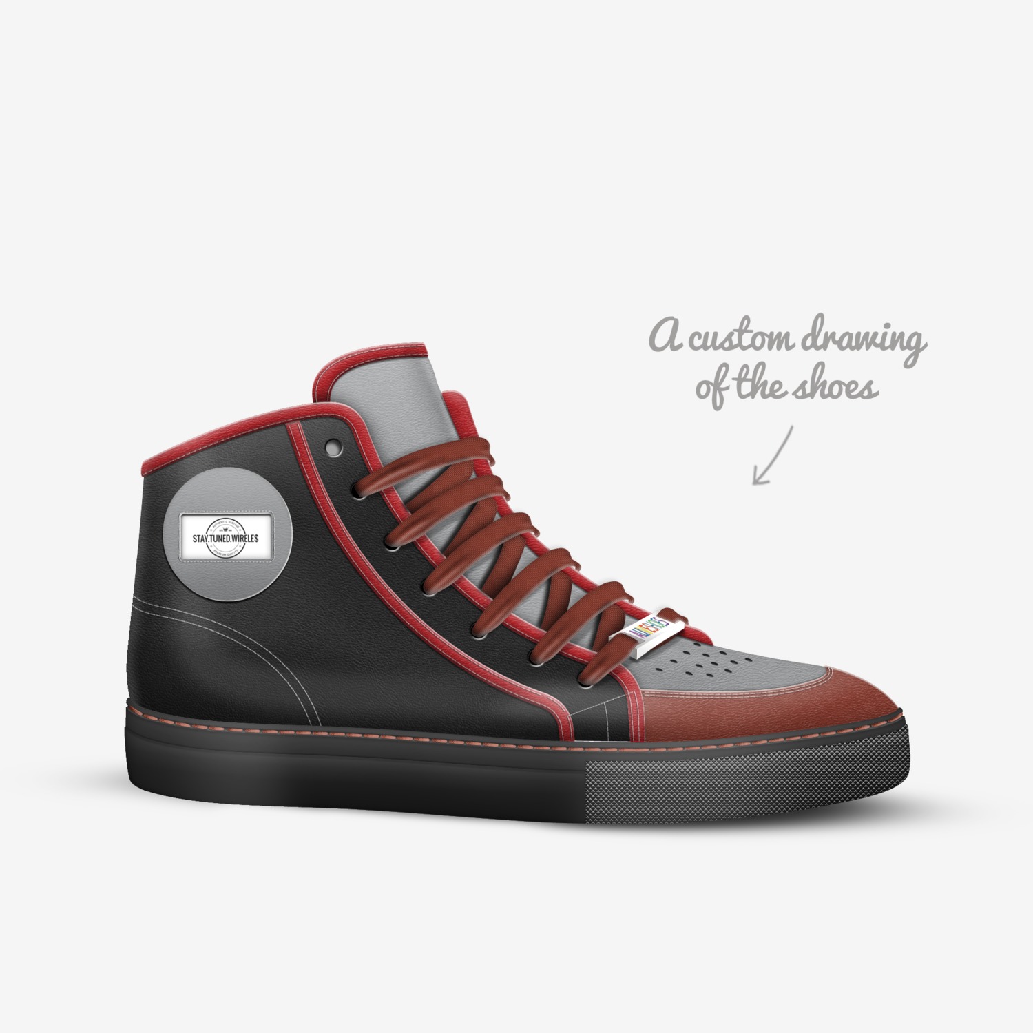 P.L.S. custom made in Italy shoes by Derrell Alves | Sketch view