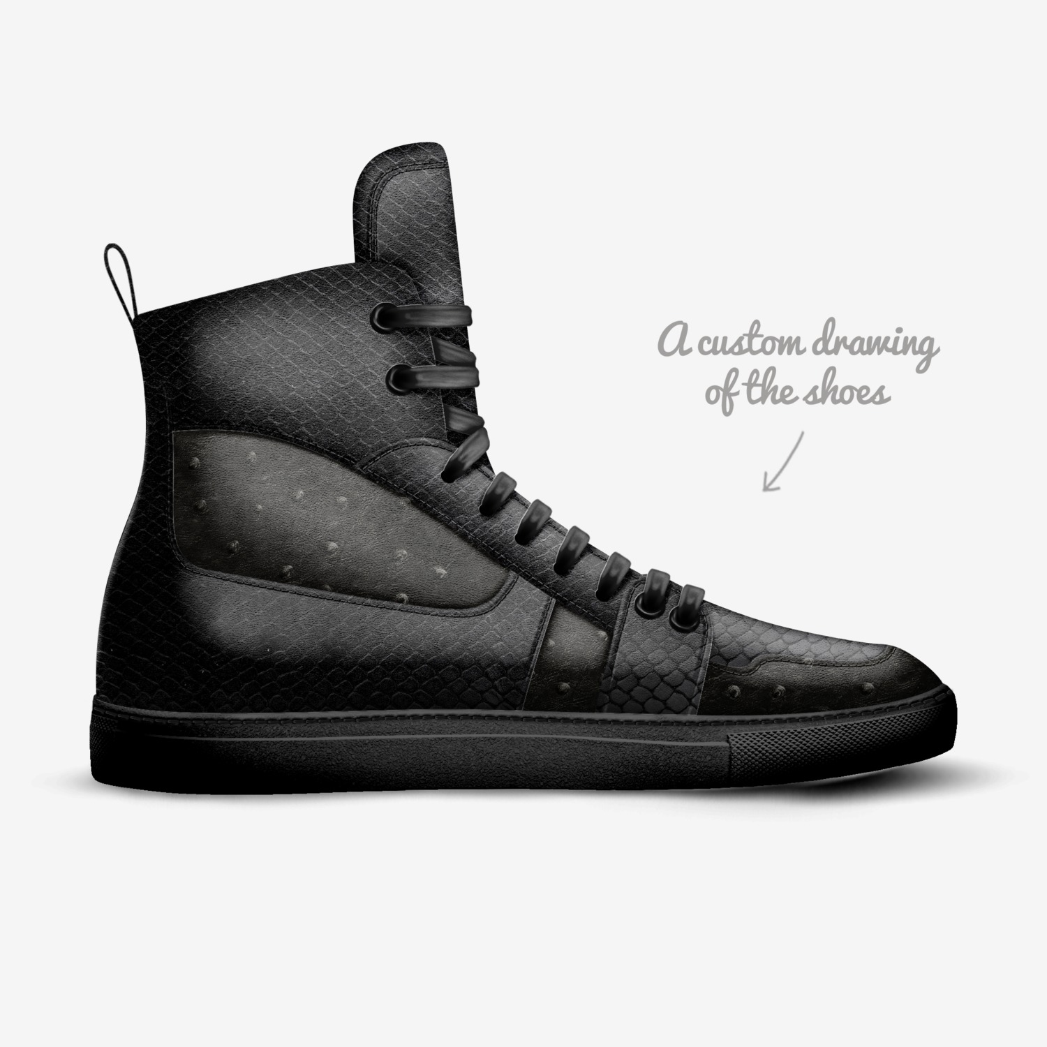 DRIP KOLLEKTION   custom made in Italy shoes by Kristie Murry | Sketch view