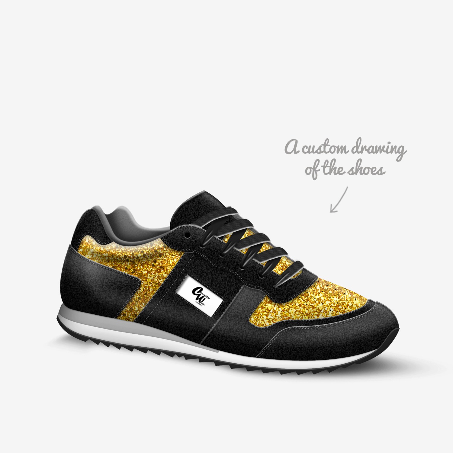 CW Pro 2 custom made in Italy shoes by Terrence Ford | Sketch view