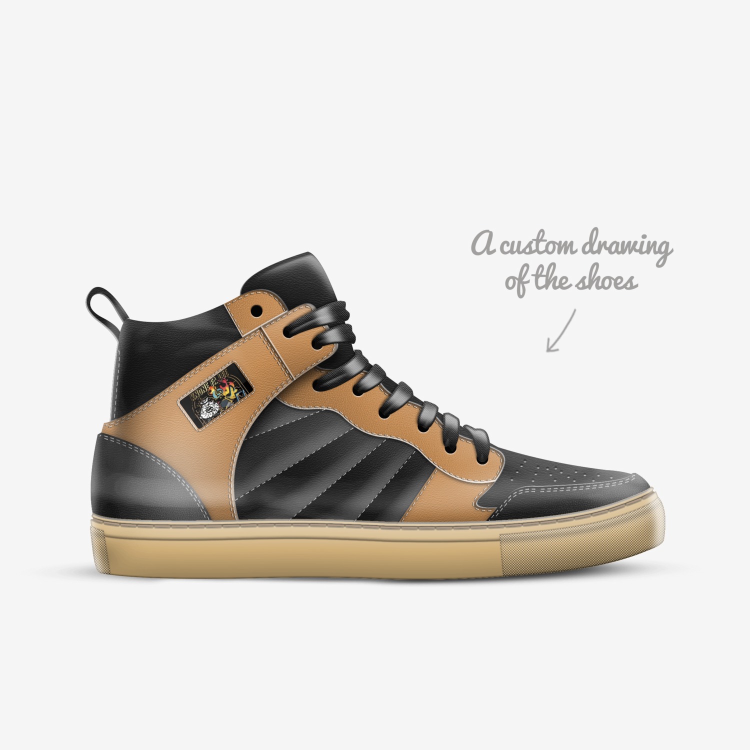 Knone fa lee custom made in Italy shoes by Knone Fa Lee | Sketch view
