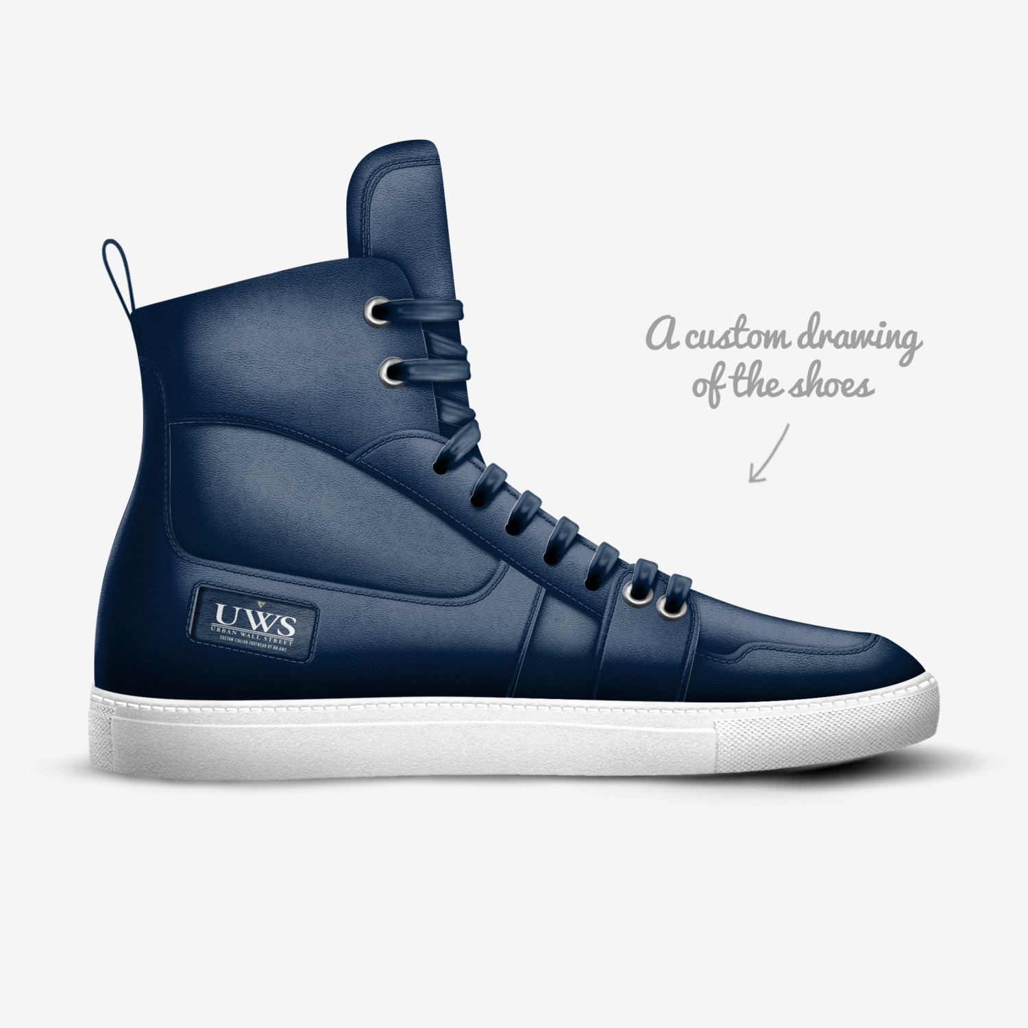 BKNY BLUES custom made in Italy shoes by Urbanwallstreet Earl | Sketch view