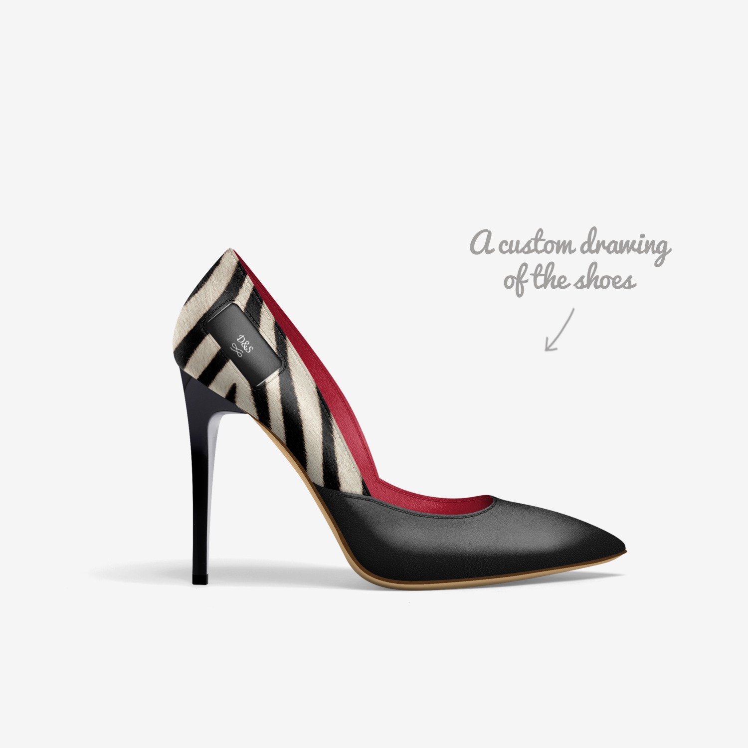 D&S custom made in Italy shoes by Dimitra Stavrianaki | Sketch view