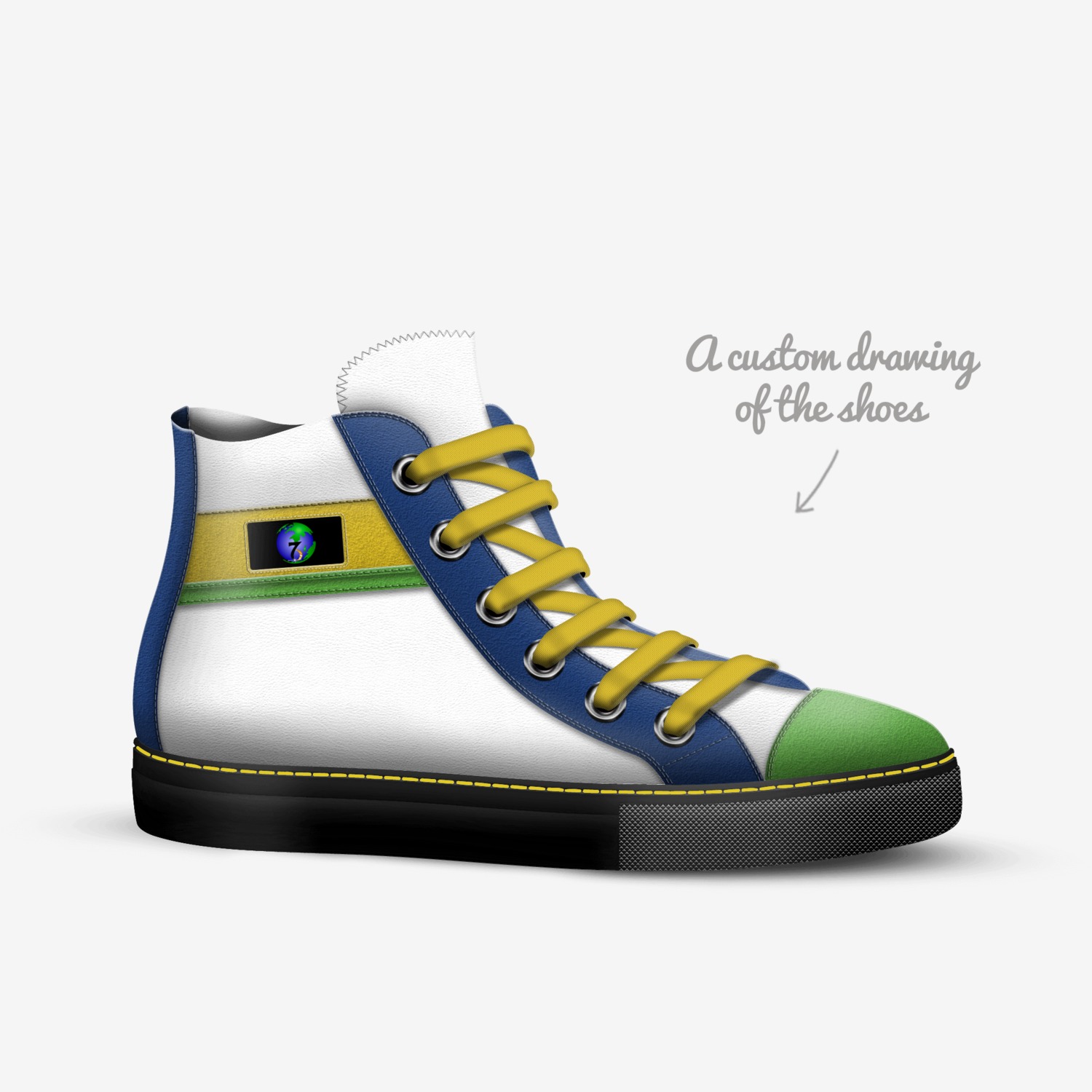 UTOPIANS custom made in Italy shoes by Imperial Mason | Sketch view
