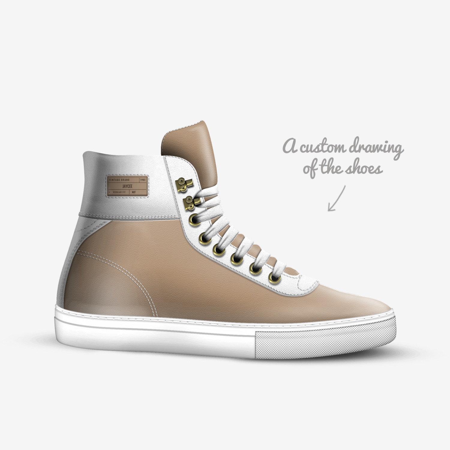 JayCee custom made in Italy shoes by Josette L Colepinnix | Sketch view