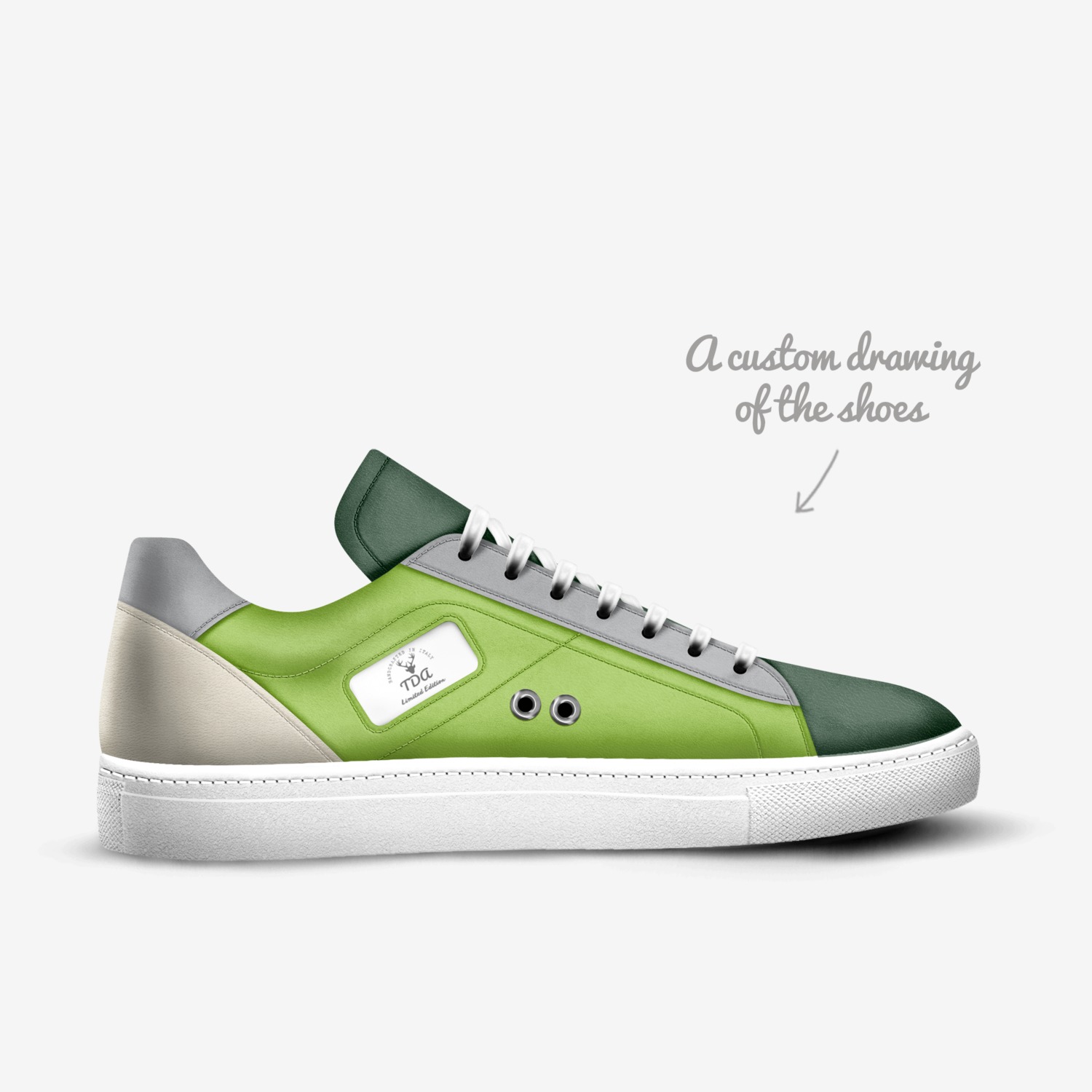 TDA  custom made in Italy shoes by Travin D | Sketch view