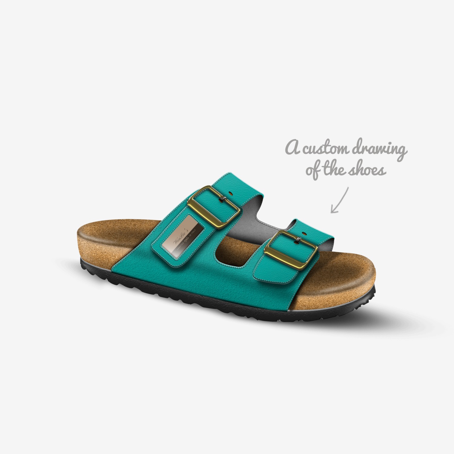 WanLee's  custom made in Italy shoes by Tawanna Kennedy | Sketch view