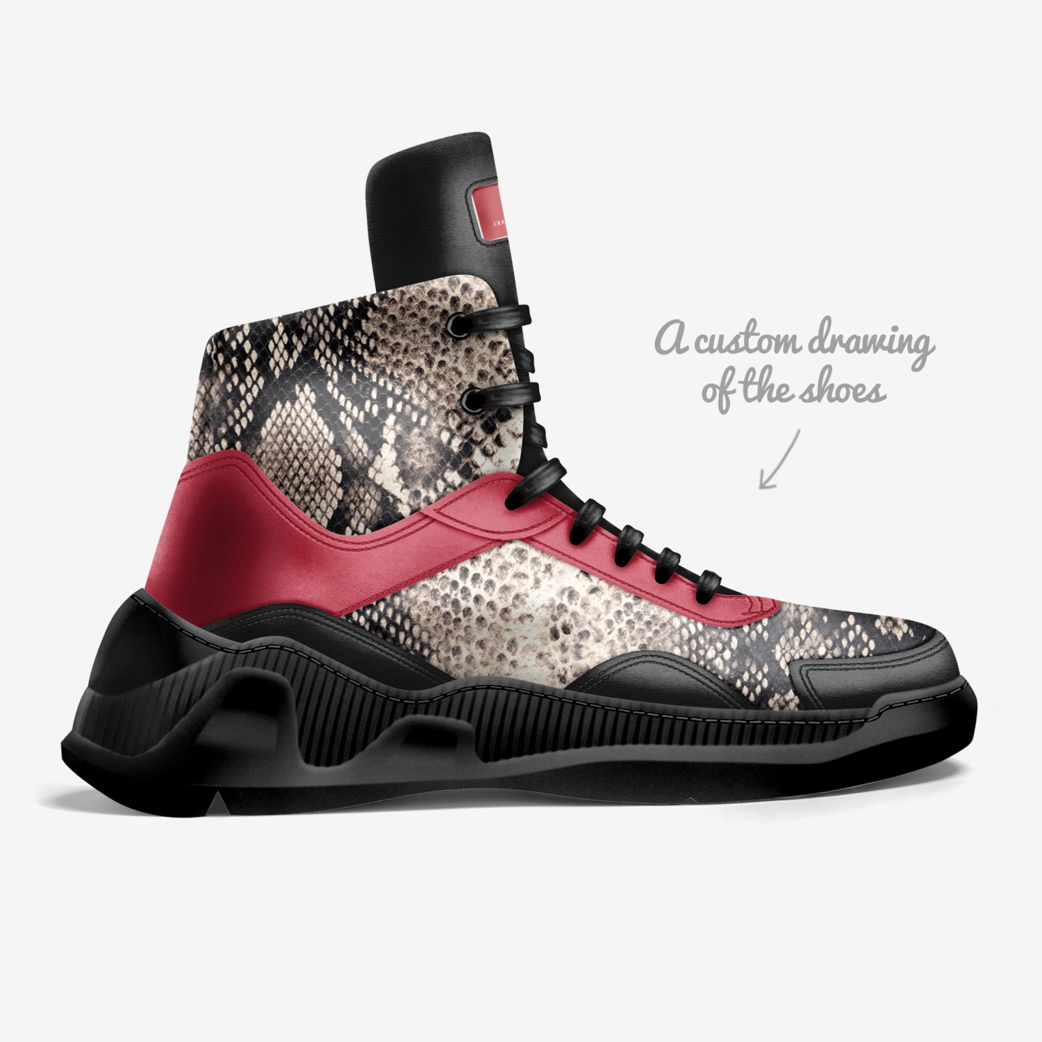 PMR custom made in Italy shoes by Dorian Baham | Sketch view