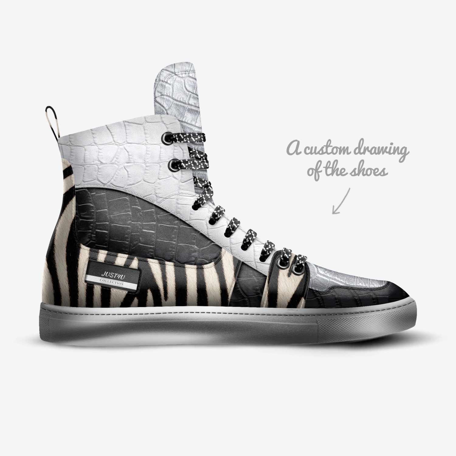JUST4U custom made in Italy shoes by Lajoy Hardrict | Sketch view