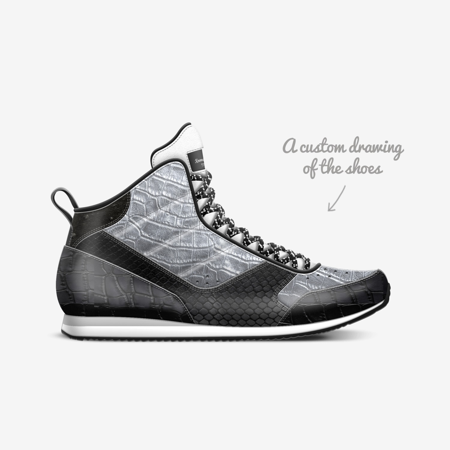 Knone fa lee custom made in Italy shoes by Knone Fa Lee | Sketch view