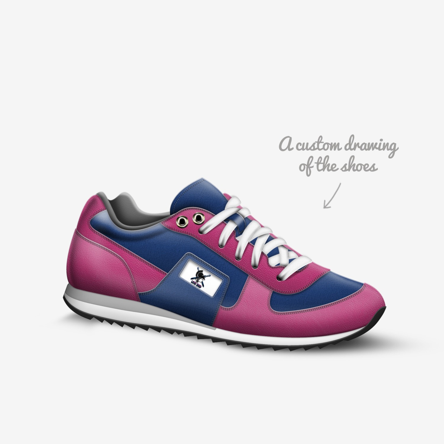 Love Hard(Nicole)  custom made in Italy shoes by Robert Wynder | Sketch view