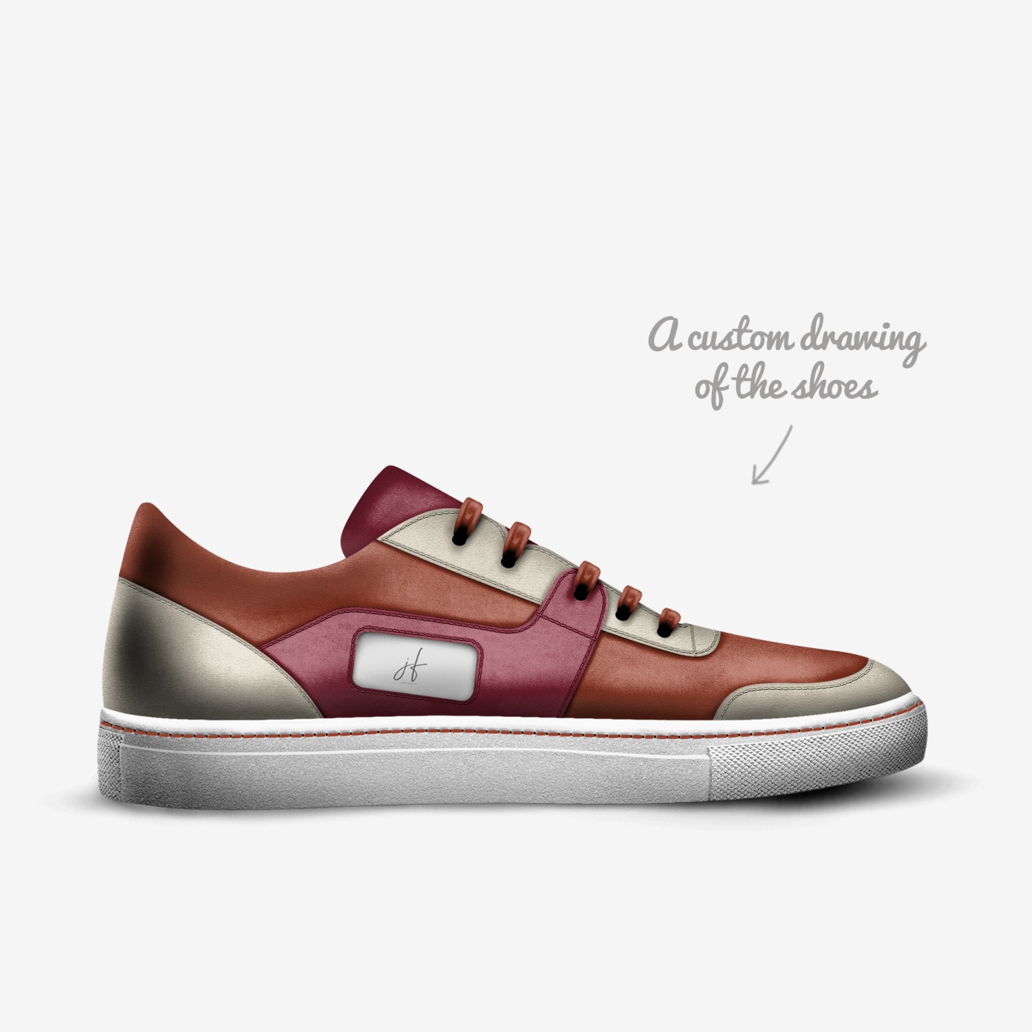 JF custom made in Italy shoes by Joana Ferreira | Sketch view
