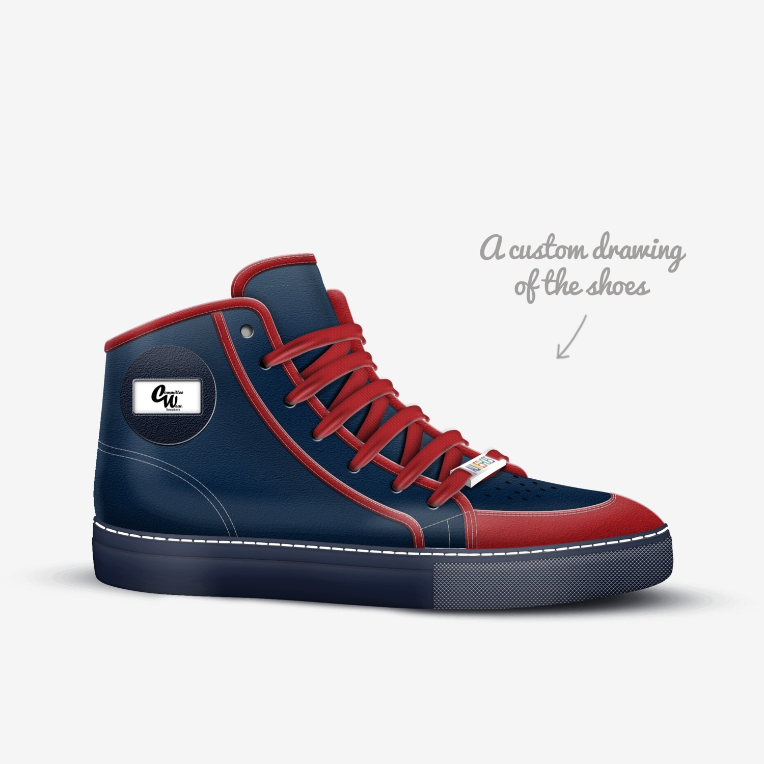 CW SEA SIDE custom made in Italy shoes by Terrence Ford | Sketch view