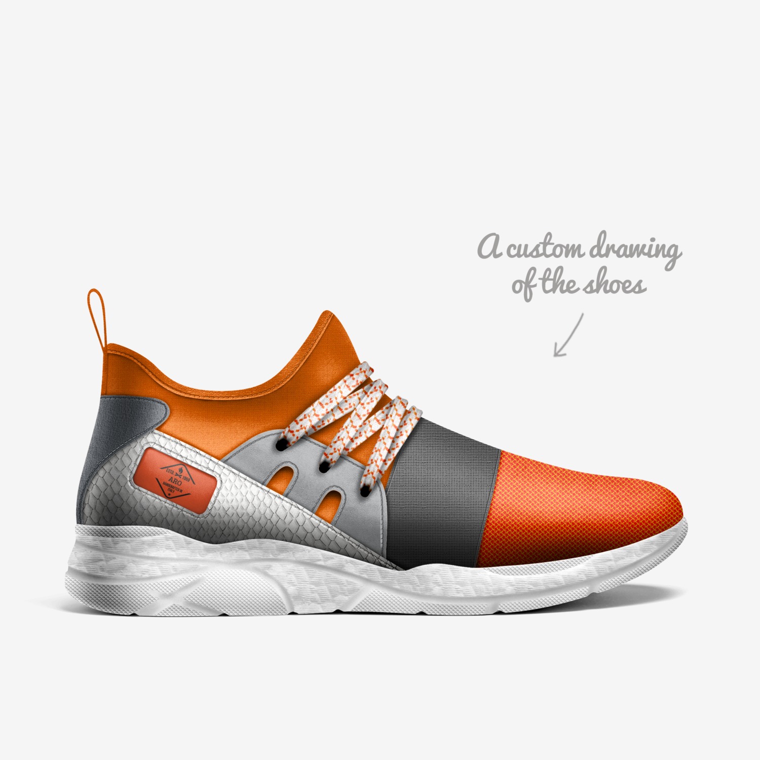 Aro custom made in Italy shoes by Karva Fultz | Sketch view