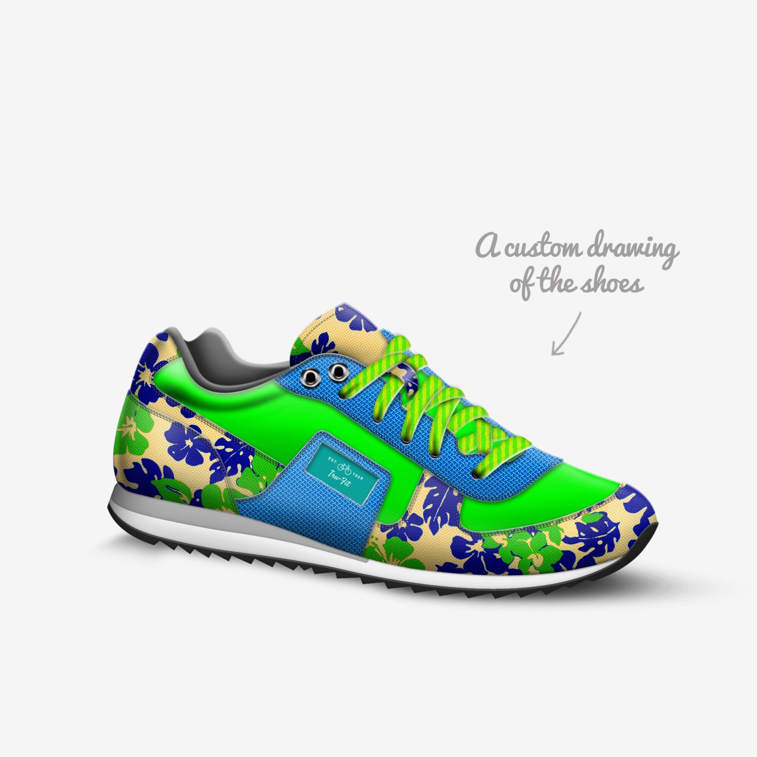 Tru-Fit custom made in Italy shoes by Gina Lyn Claypool | Sketch view