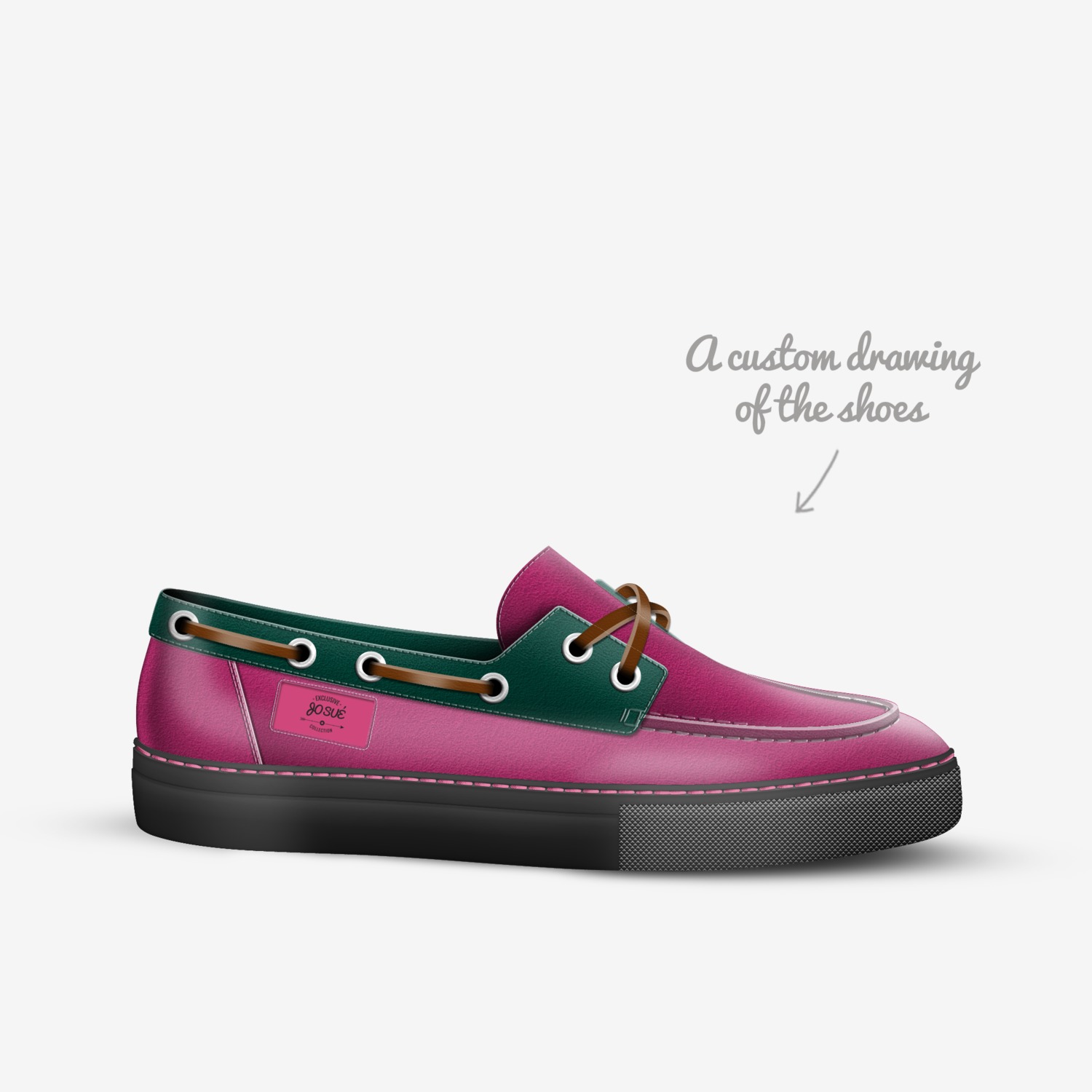 JOSUÉ custom made in Italy shoes by Josh Webb | Sketch view