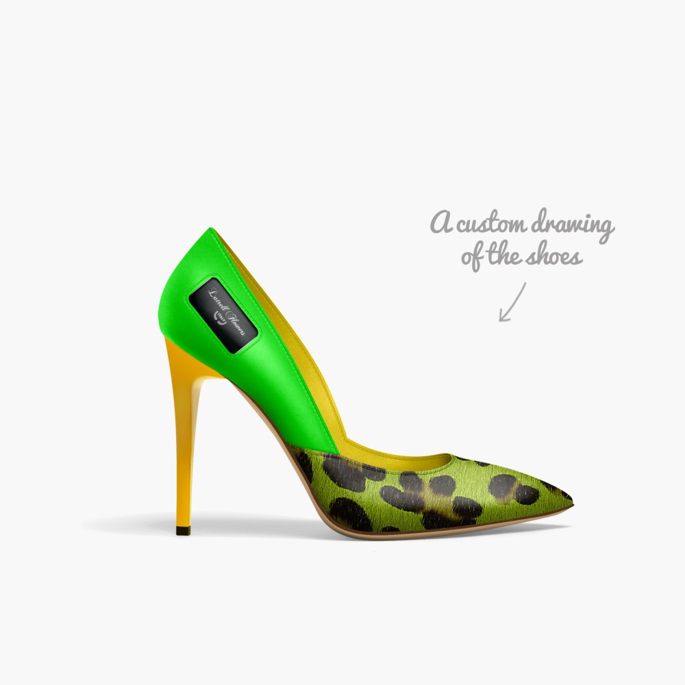 Latrell Flowers limited edition shoe Latrell Flowers artisan made in Italy shoes by Tia Latrell
