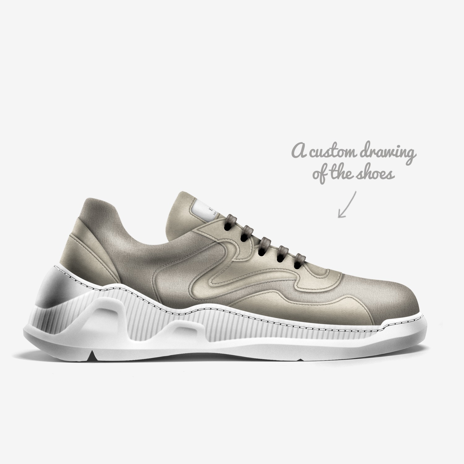 Essence  custom made in Italy shoes by Lee Franklin | Sketch view
