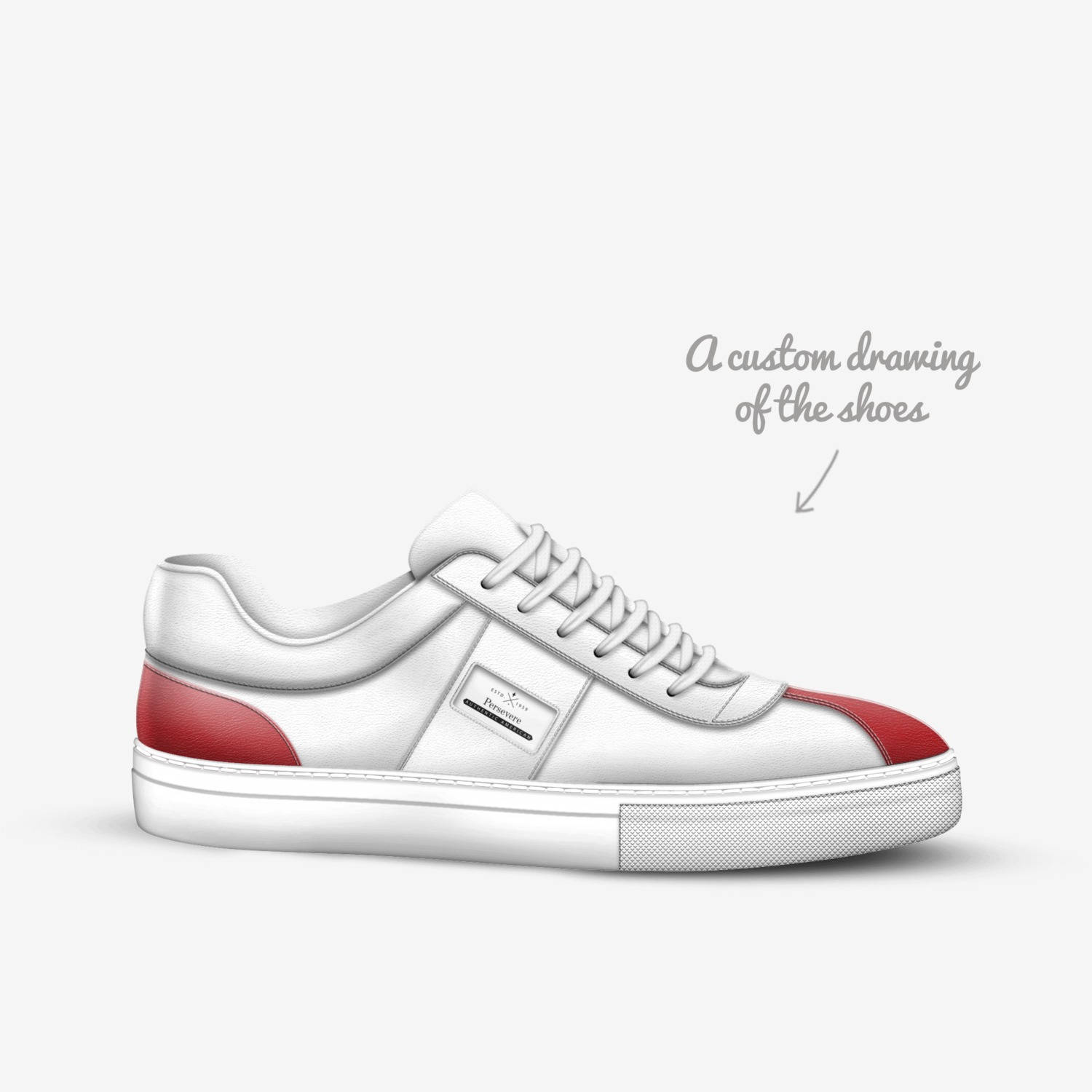 Persevere custom made in Italy shoes by Shannon Mccants | Sketch view