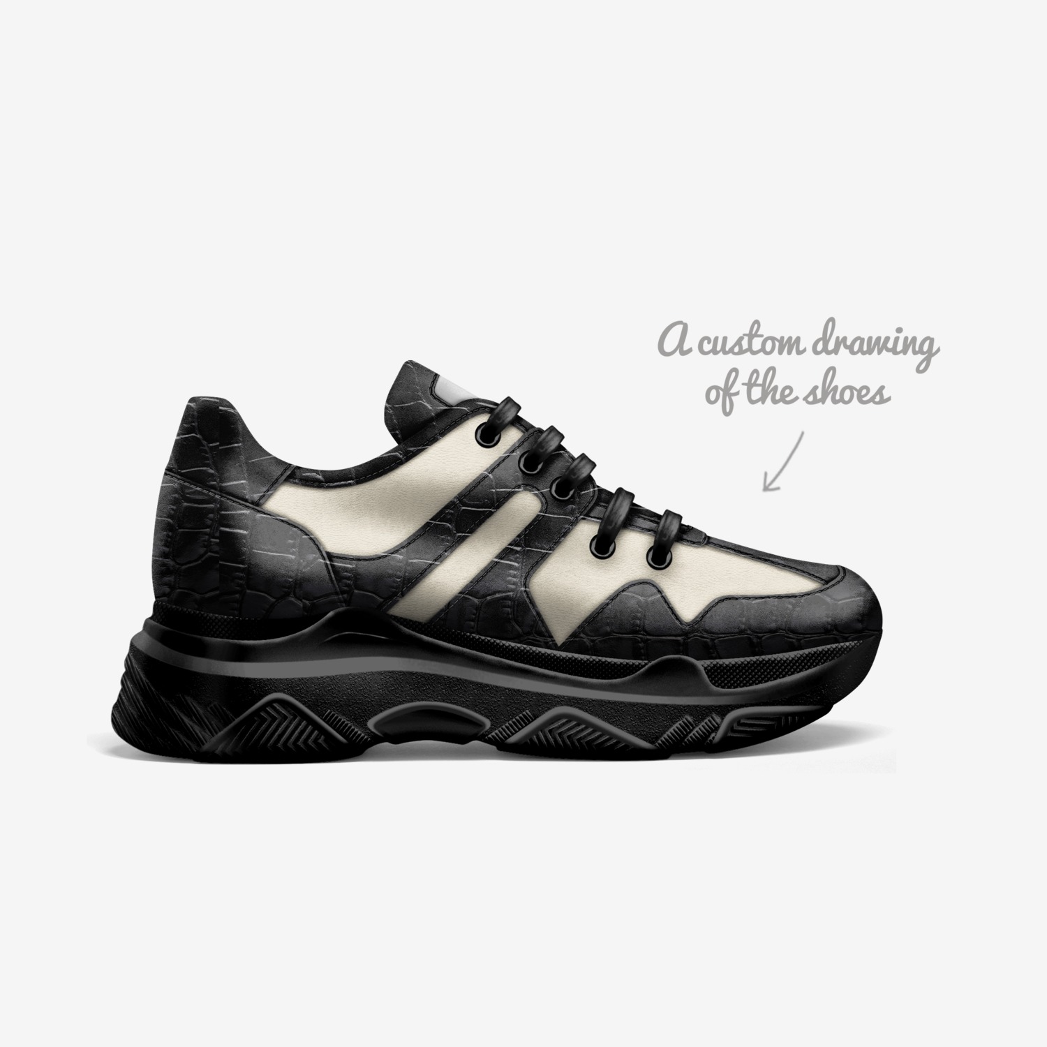 Integrity Line custom made in Italy shoes by Curtis Townsend | Sketch view