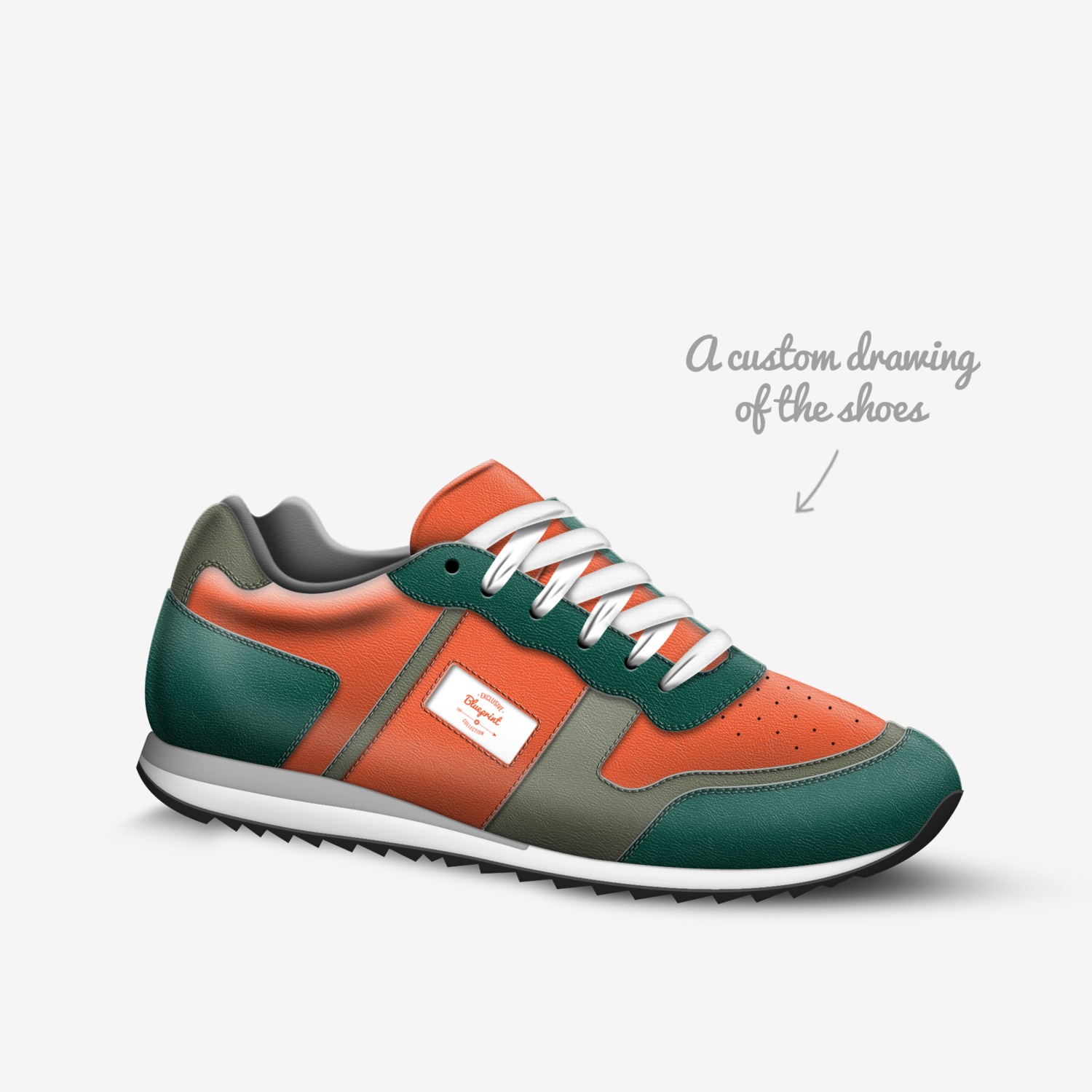 Blueprint  custom made in Italy shoes by Boss Blueprint | Sketch view