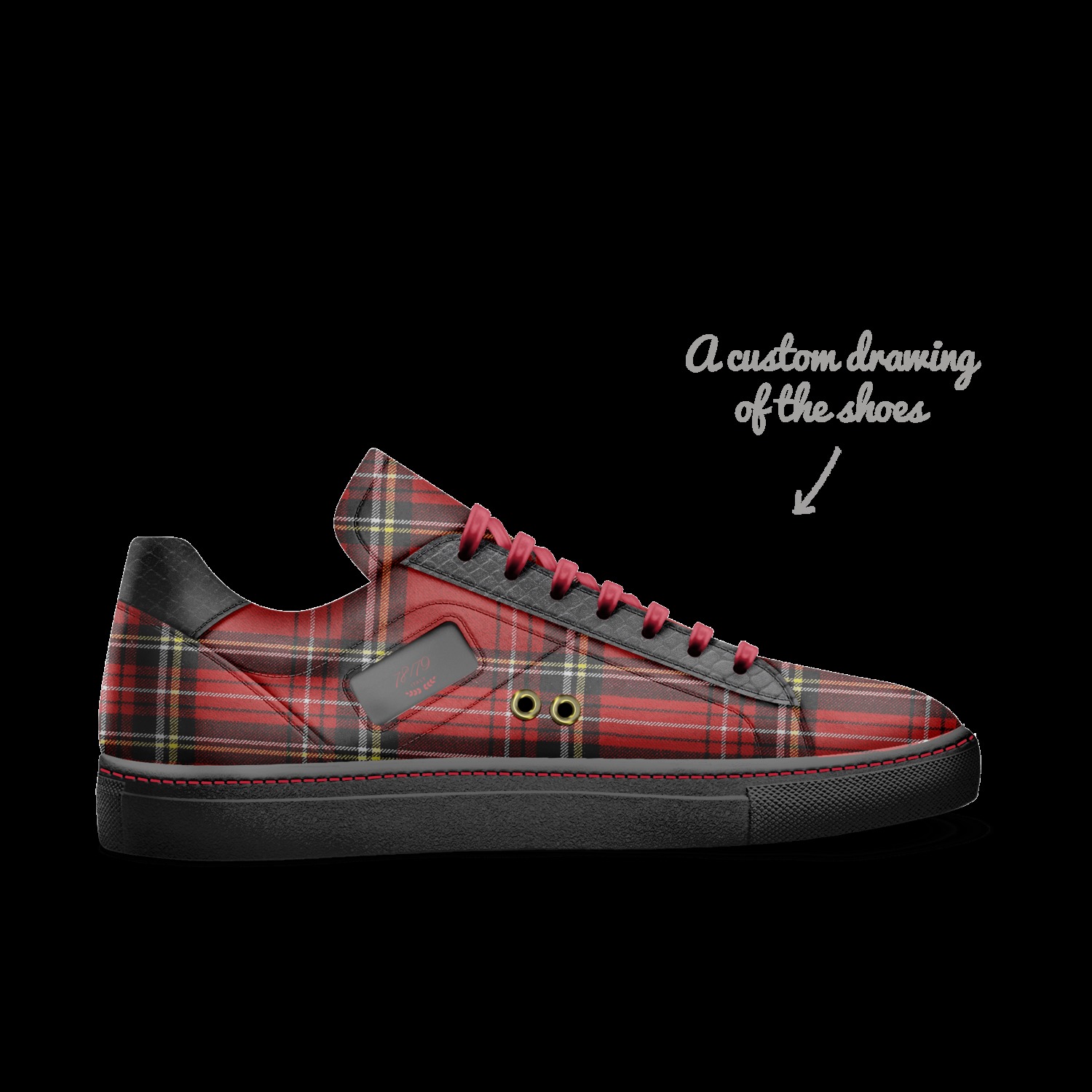 Casey custom sneakers top
