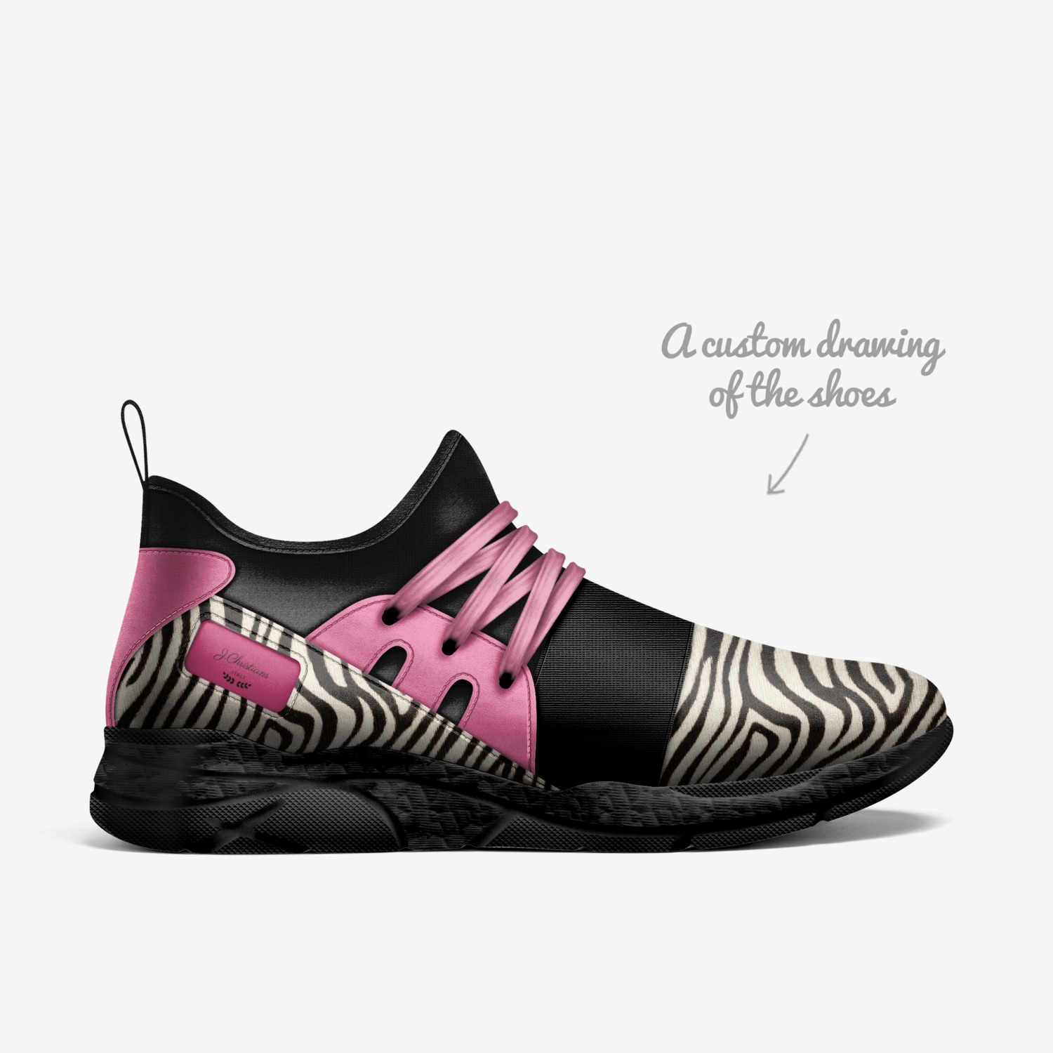 J.Christians custom made in Italy shoes by Jeremy Hill | Sketch view