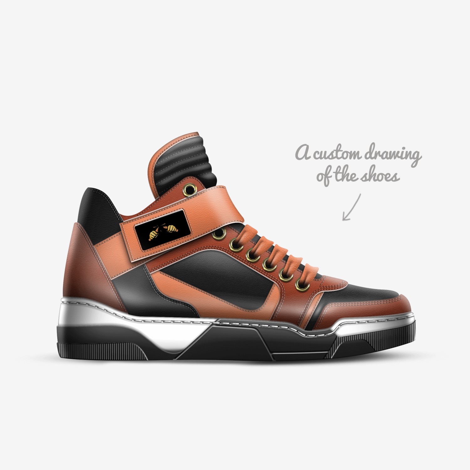 Qwasha  custom made in Italy shoes by Lincoln Samkelo Fihla | Sketch view