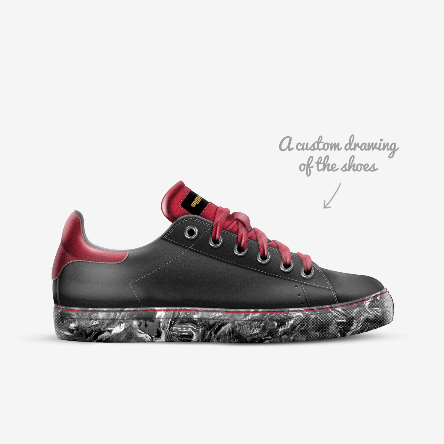 Genesis custom made in Italy shoes by Jonathan Laurince | Sketch view