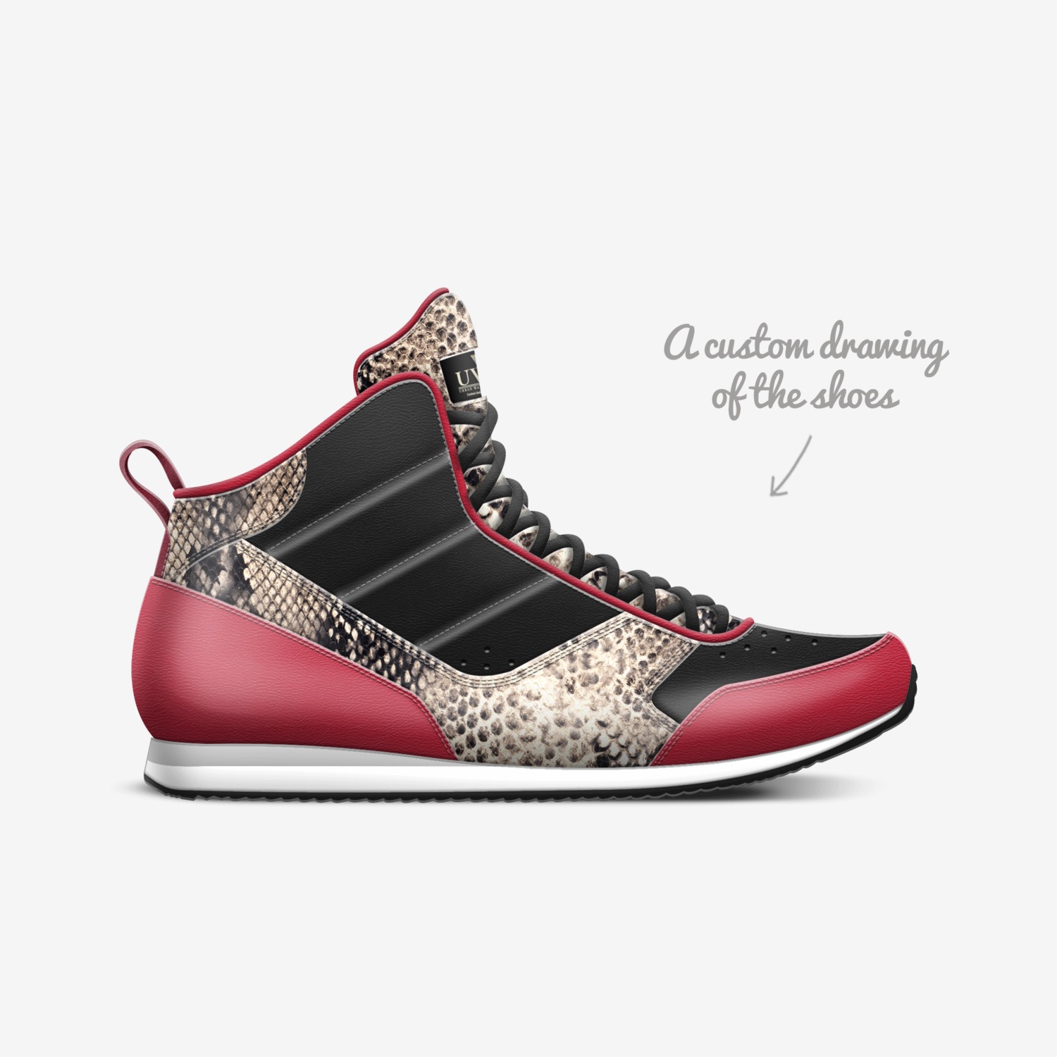 Junctions custom made in Italy shoes by Urbanwallstreet Earl | Sketch view