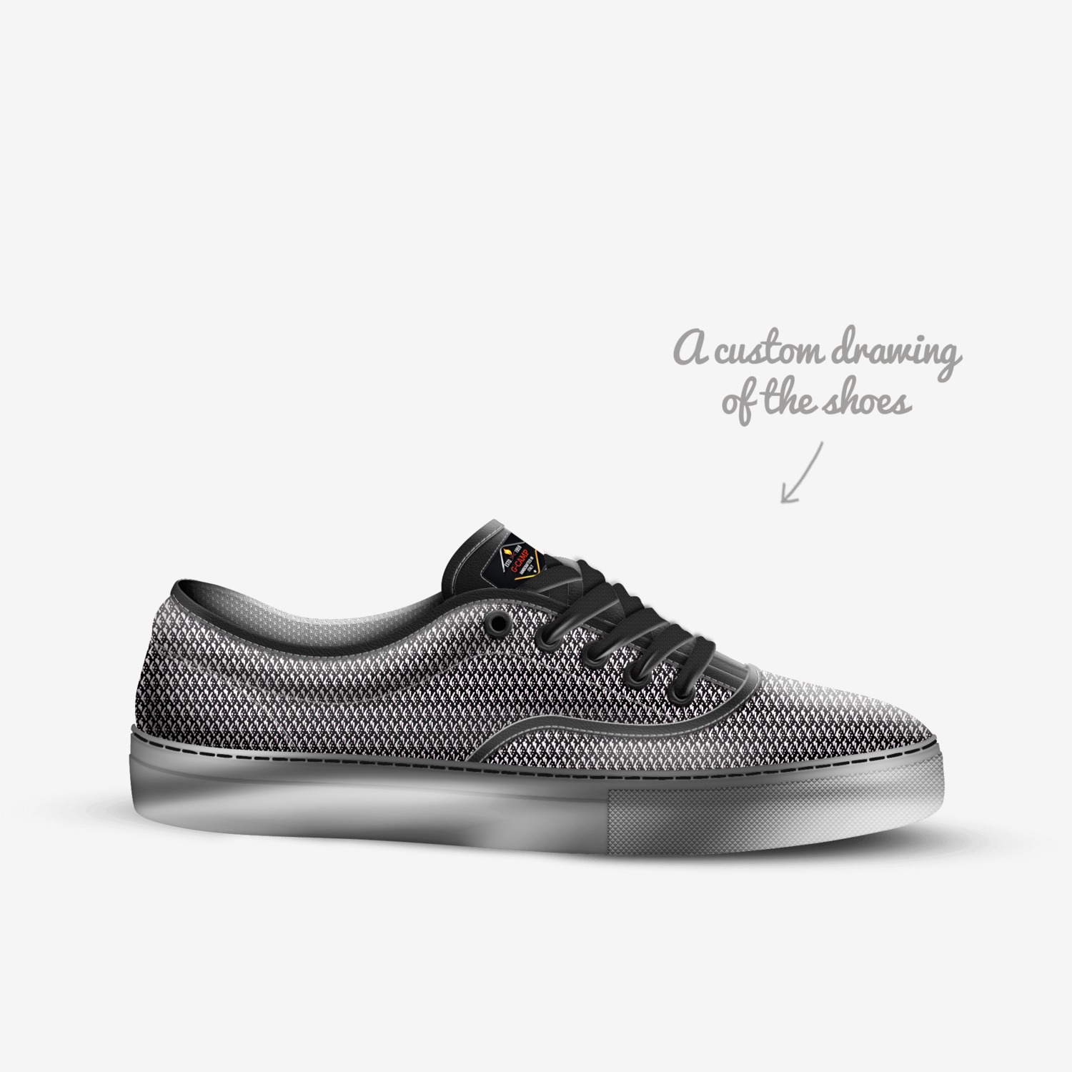 G-CAMP custom made in Italy shoes by Antonio Goodwin | Sketch view