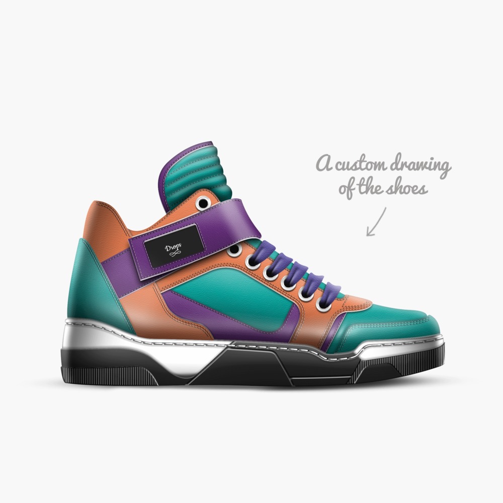 Drops limited edition shoe Drops artisan made in Italy shoes by Corey Waff