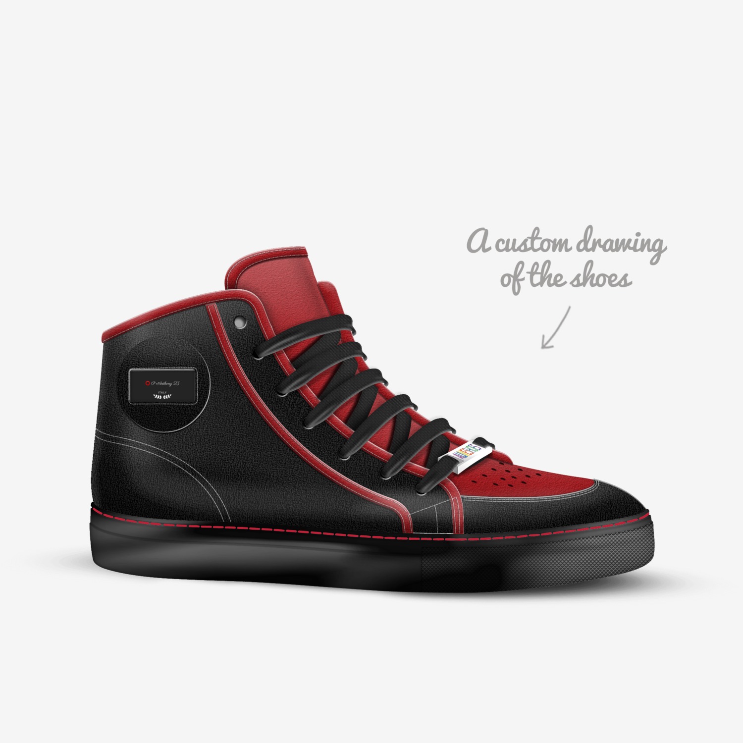 “EL Color Legend” custom made in Italy shoes by P Anthony Carson | Sketch view