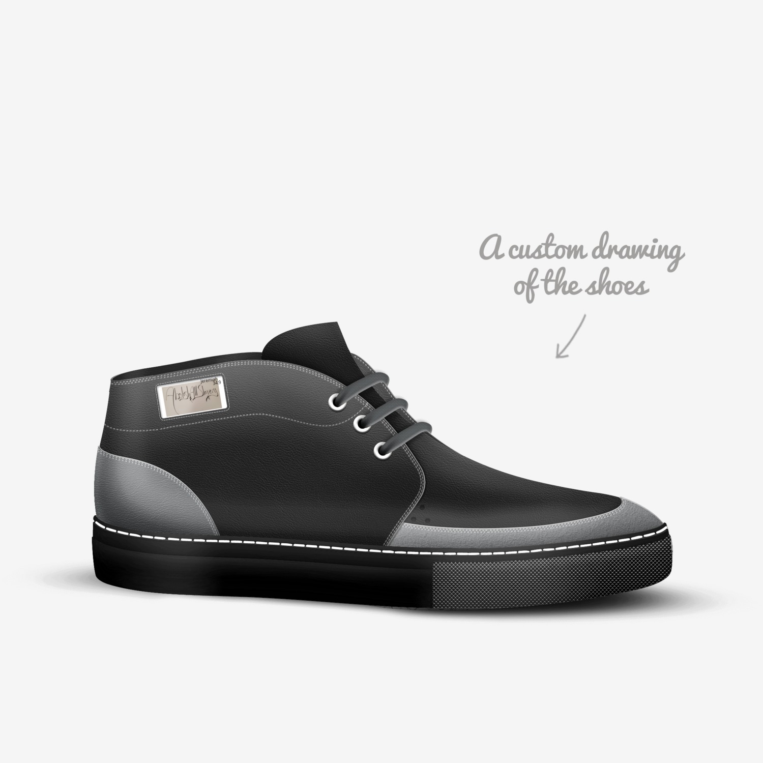 The Abolitionist custom made in Italy shoes by S.t.i.l. Bright | Sketch view
