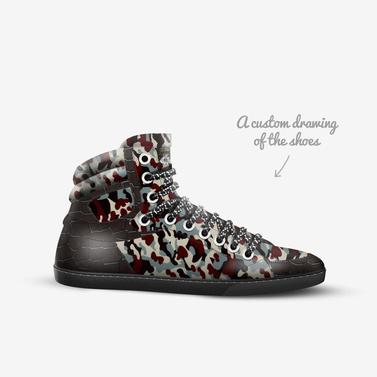 Knone fa lee  custom made in Italy shoes by Knone Fa Lee | Sketch view