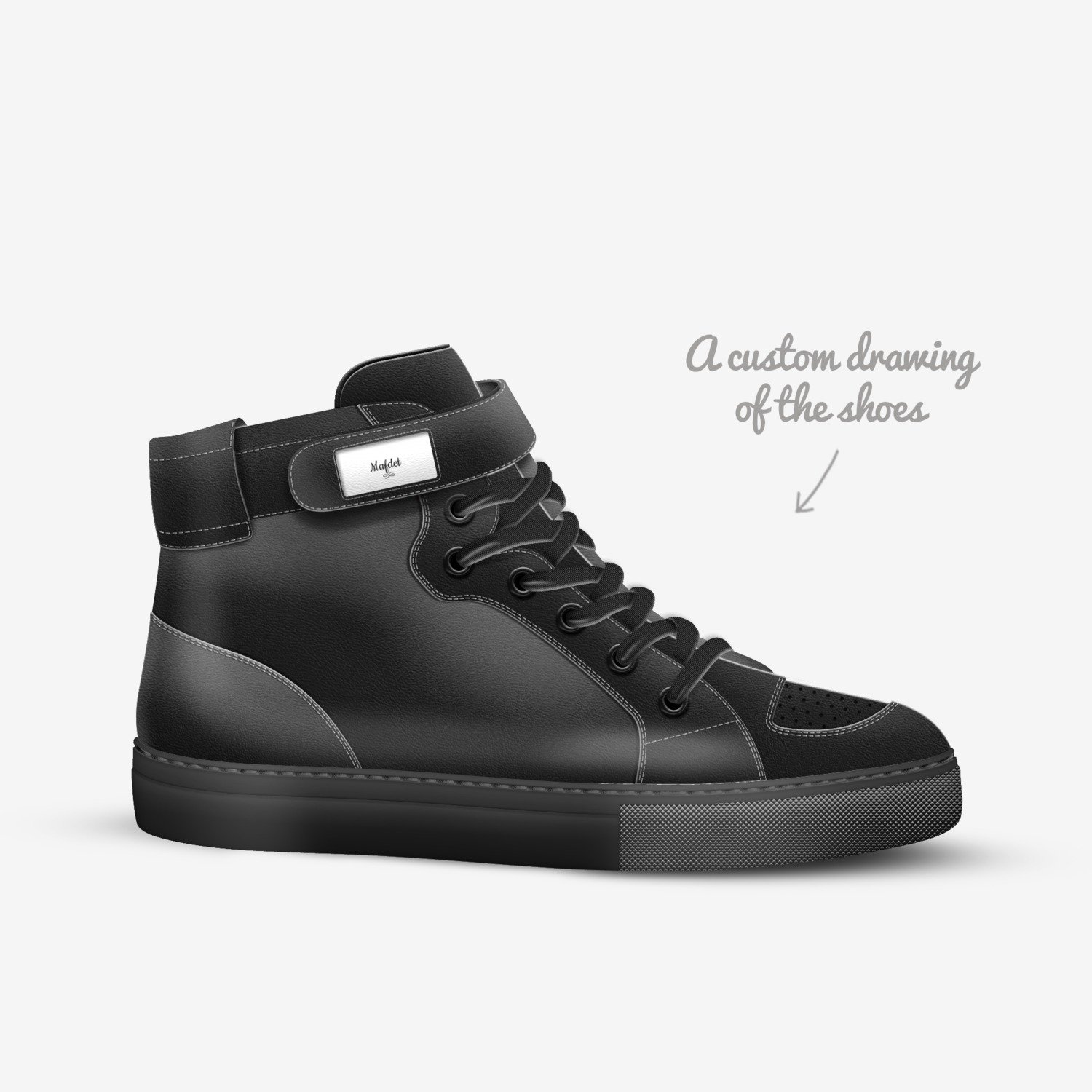 Mafdet  custom made in Italy shoes by Joseph Forest | Sketch view