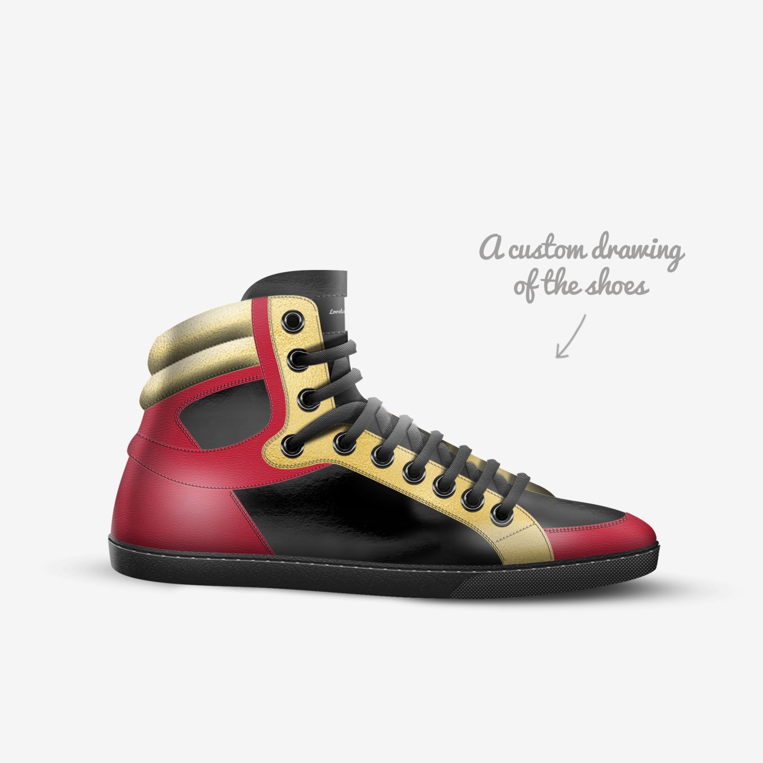 Lovelace Label 🌹 custom made in Italy shoes by Candice Jones | Sketch view