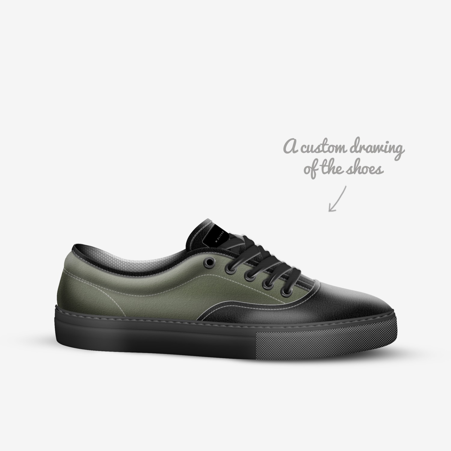 M.OLIVAS custom made in Italy shoes by Mark Olivas | Sketch view