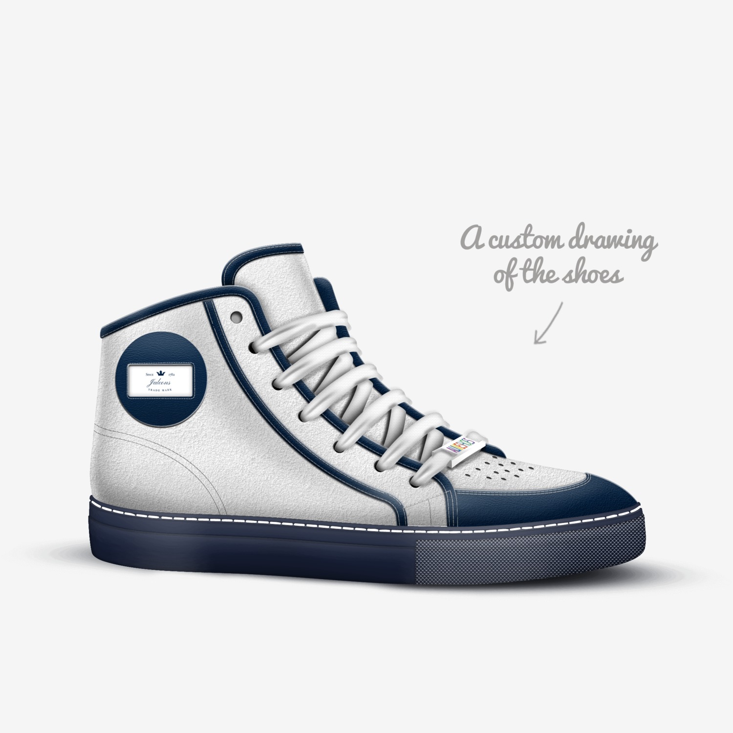 Jaleons custom made in Italy shoes by Julia H.m. | Sketch view