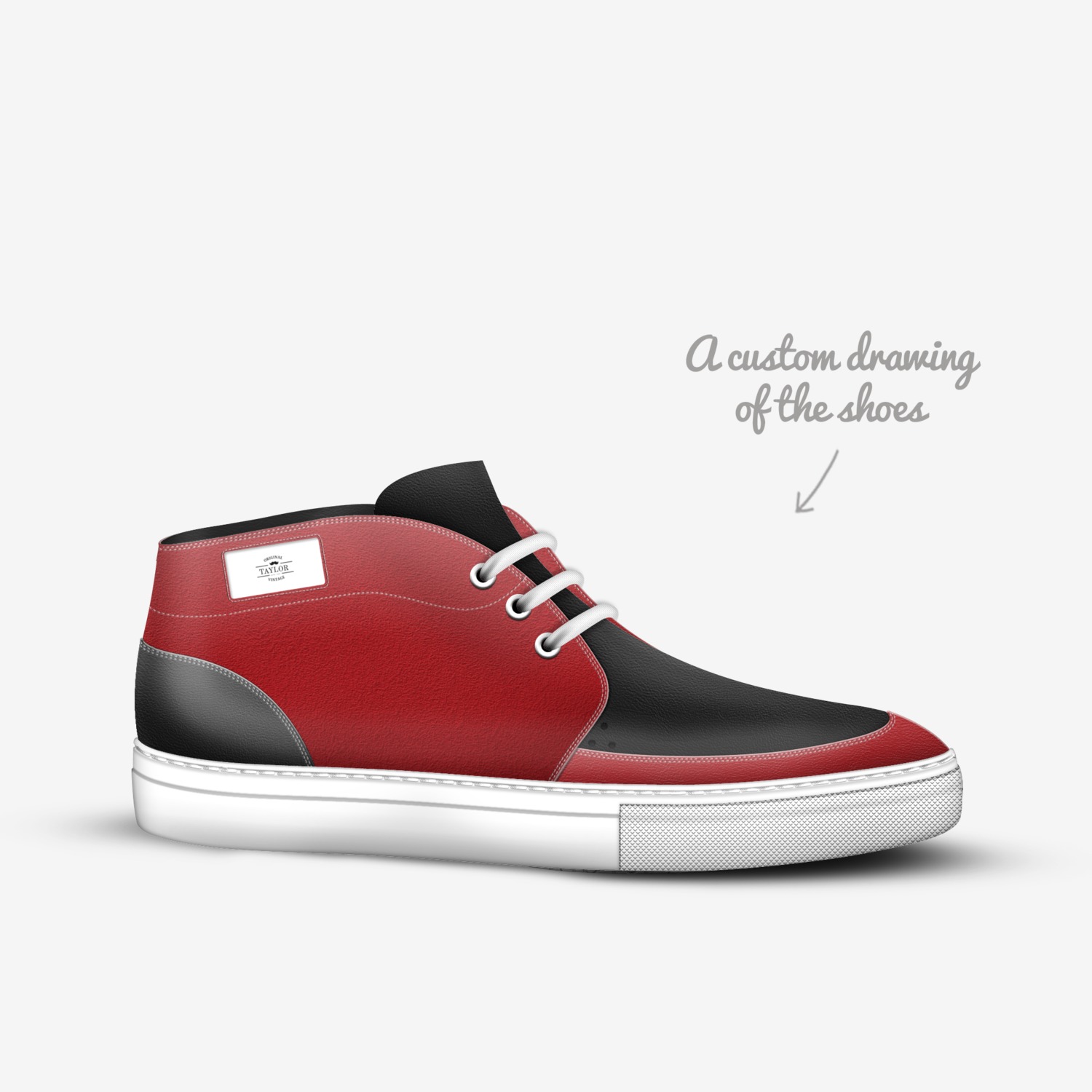 Taylor  custom made in Italy shoes by Taylor Taytay | Sketch view
