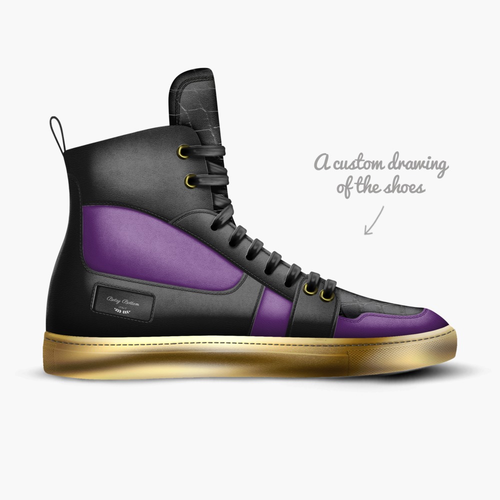 Betsy Bottom limited edition shoe Betsy Bottom artisan made in Italy shoes by Travorius Jones