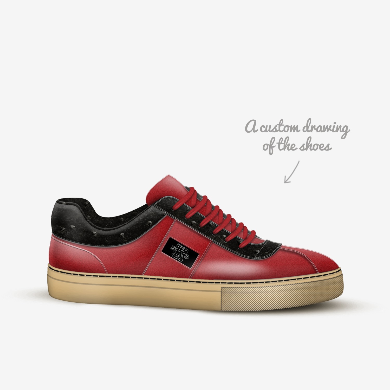 K3NICHI 3K90004 custom made in Italy shoes by Tone J | Sketch view