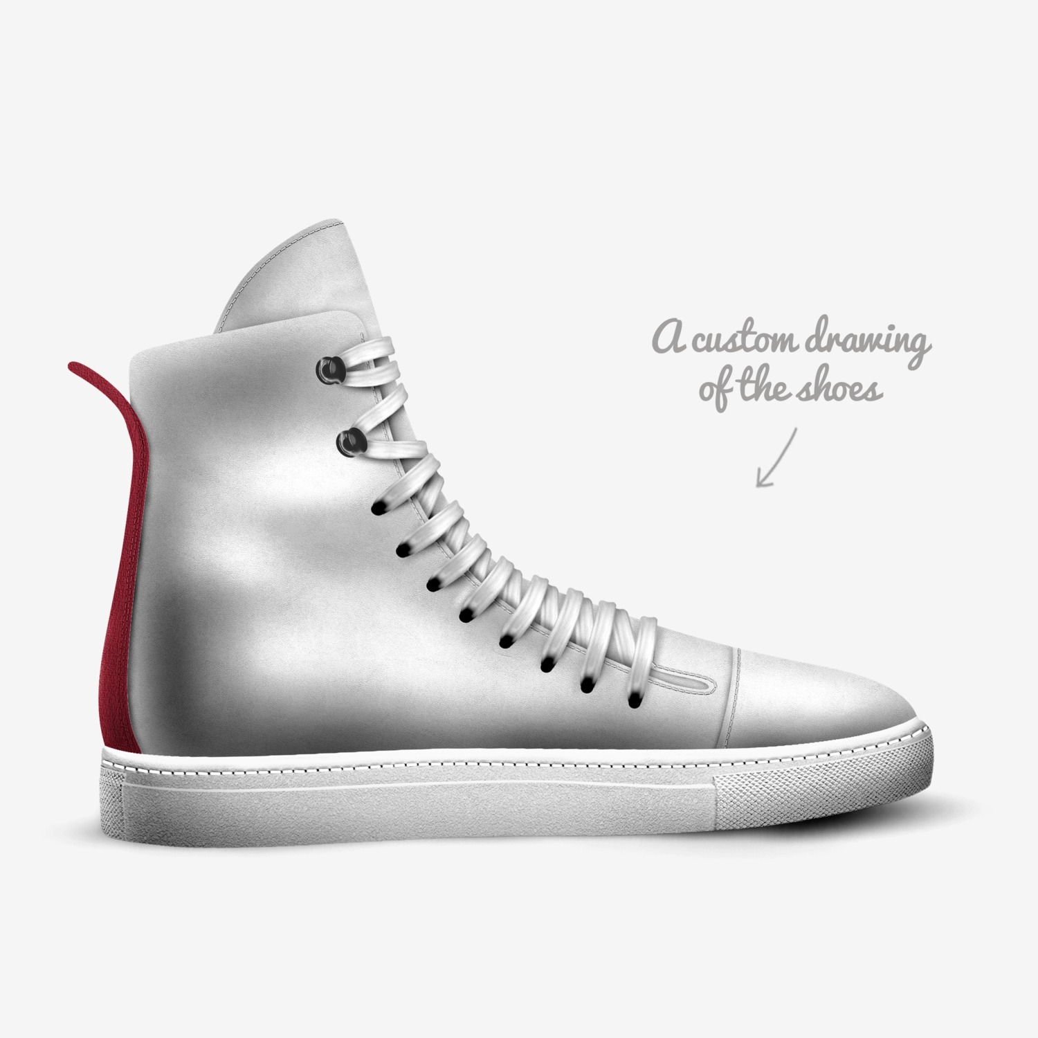 Militare custom made in Italy shoes by Luca Gualco | Sketch view