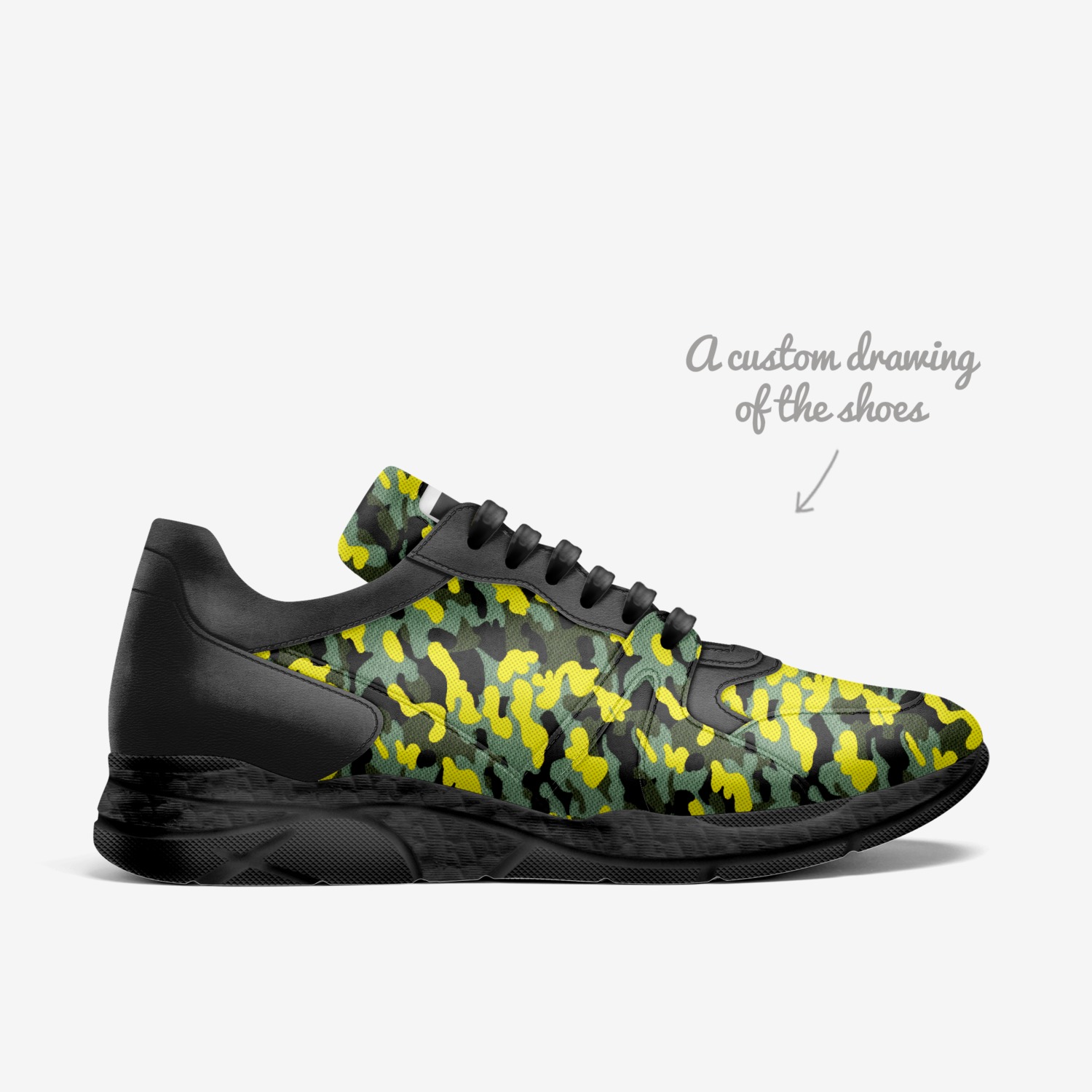 D/U custom made in Italy shoes by Cameron Benton | Sketch view