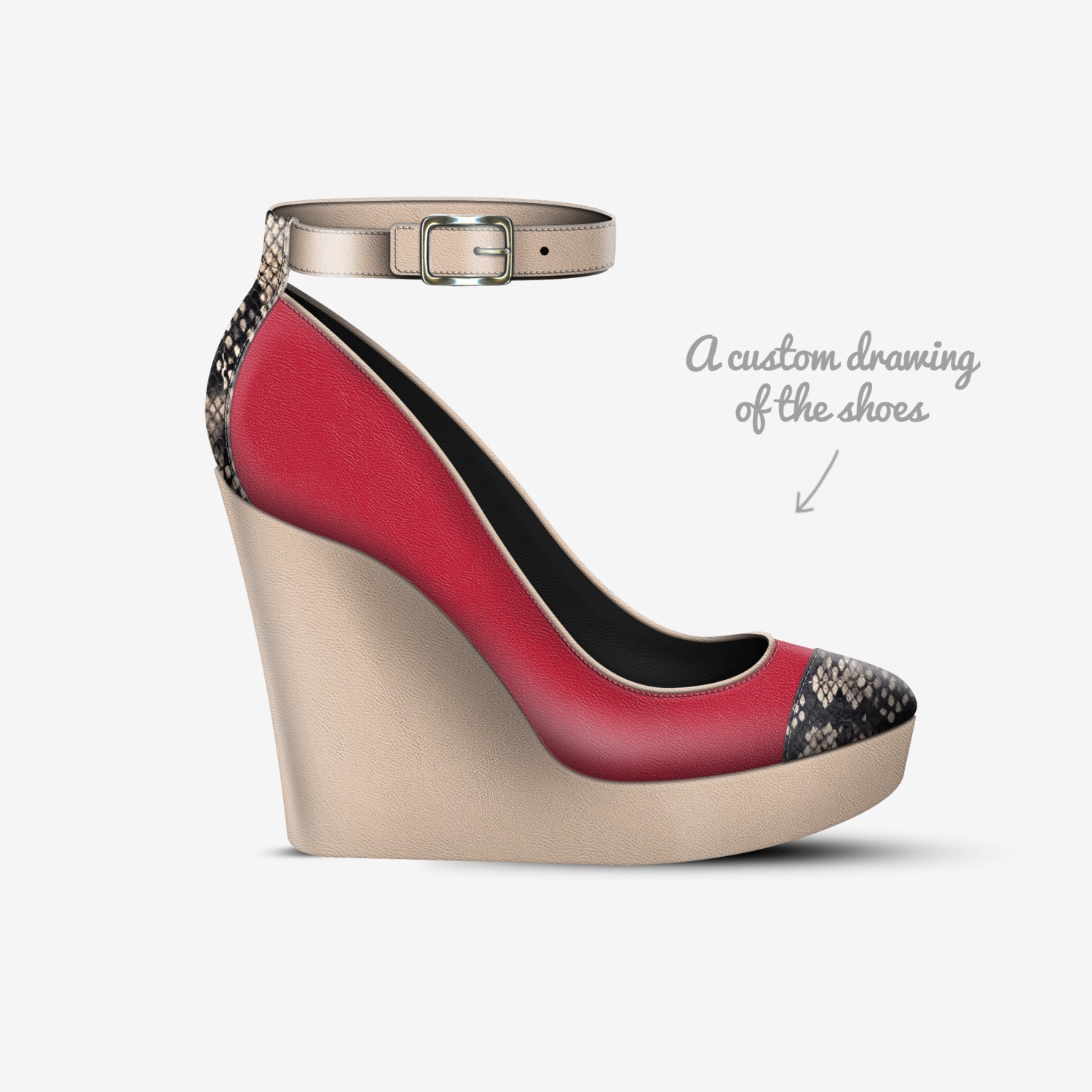 Sole Purpose custom made in Italy shoes by The American Academy for Young Professionals, Inc. | Sketch view