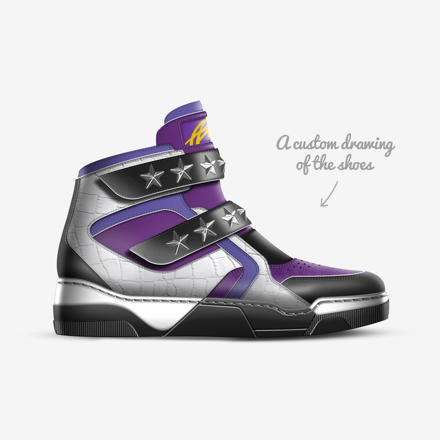 Ice colds custom made in Italy shoes by Michael Williams | Sketch view