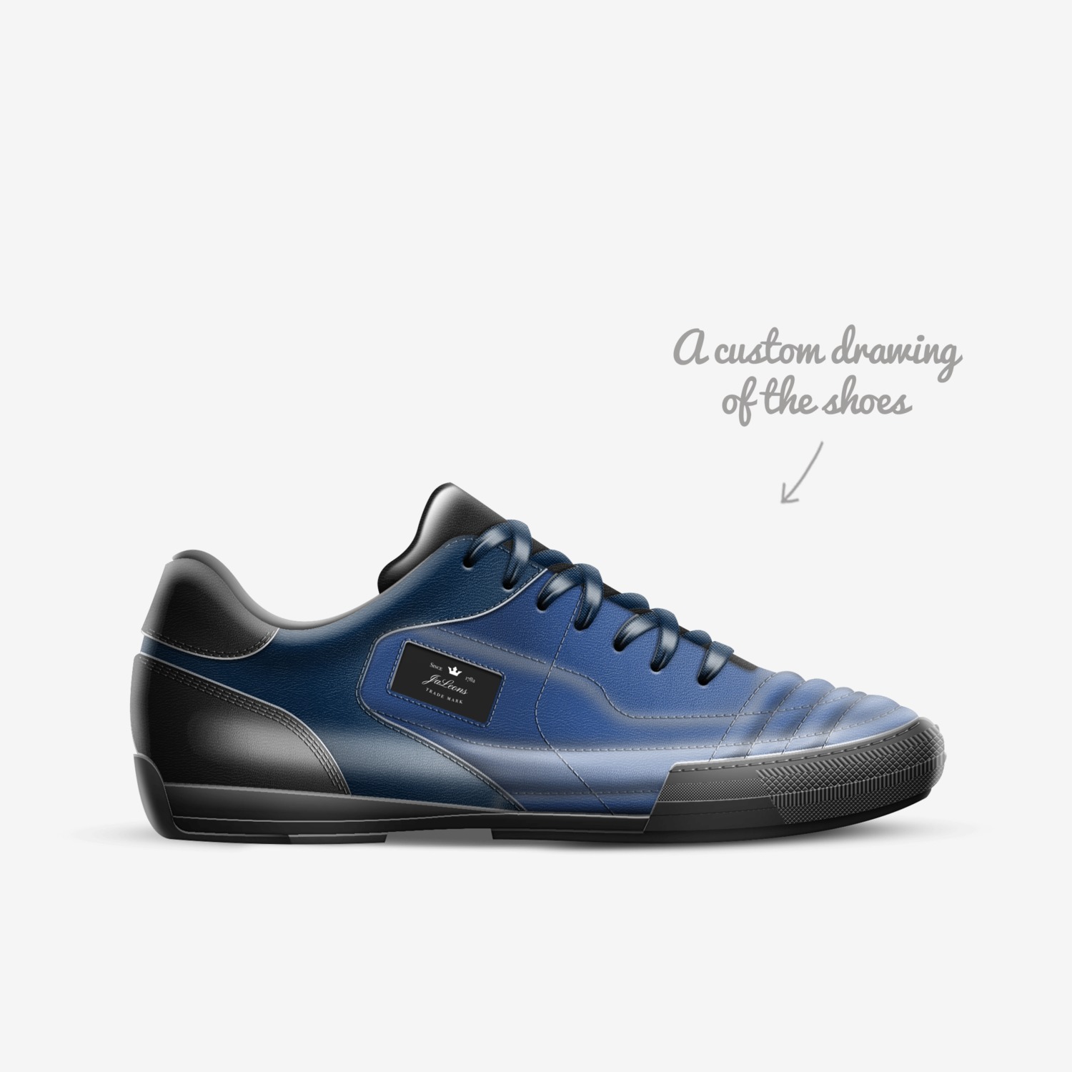 JaLeons custom made in Italy shoes by Julia H.m. | Sketch view