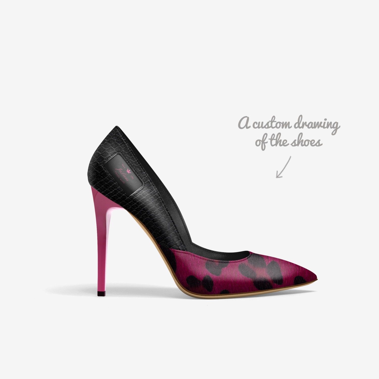 JaLeons custom made in Italy shoes by Julia H.m. | Sketch view