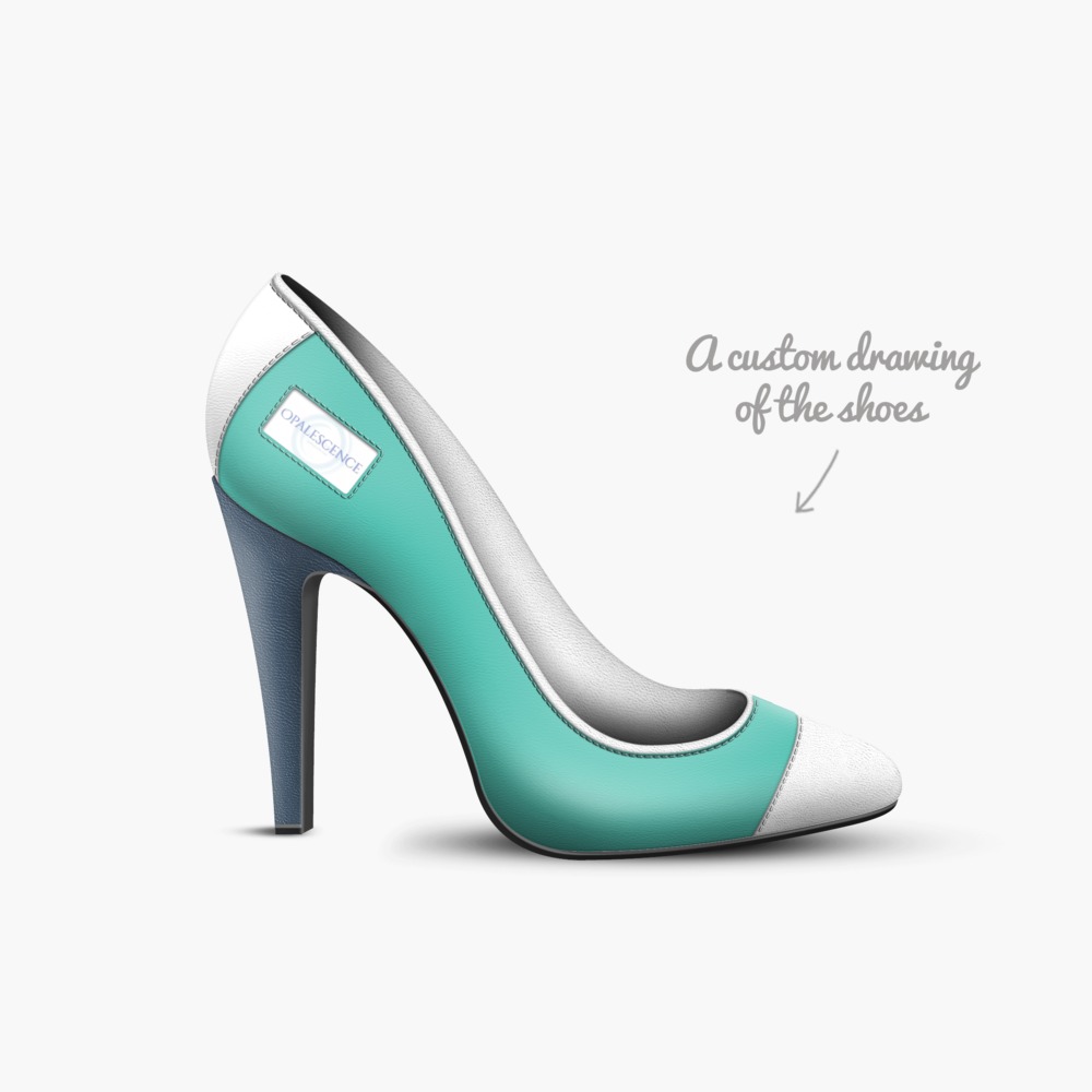 Opalescence limited edition shoe Opalescence artisan made in Italy shoes by Opal Aquelle