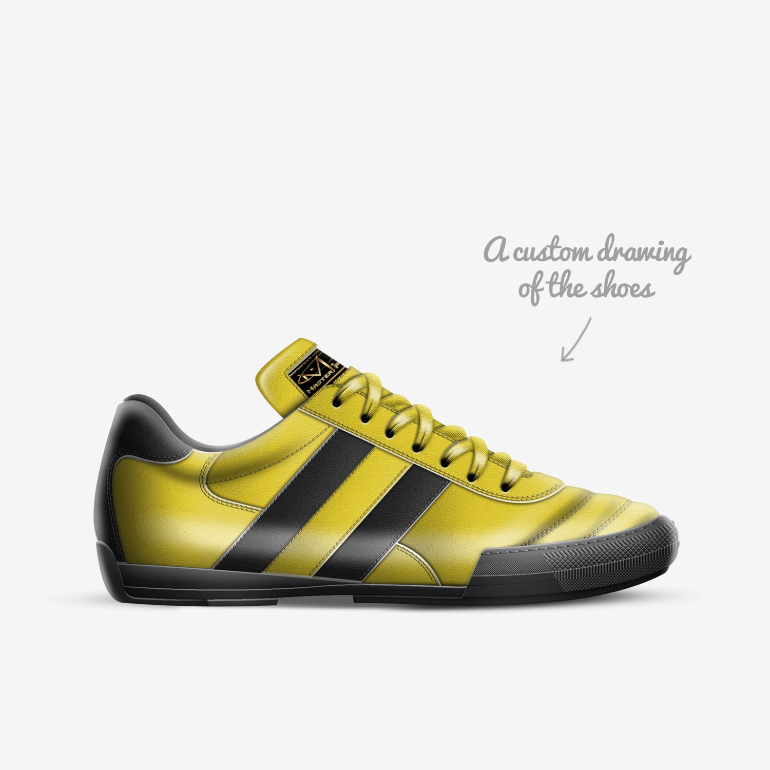 MVP-KungFu Fighter custom made in Italy shoes by Michael Porter | Sketch view